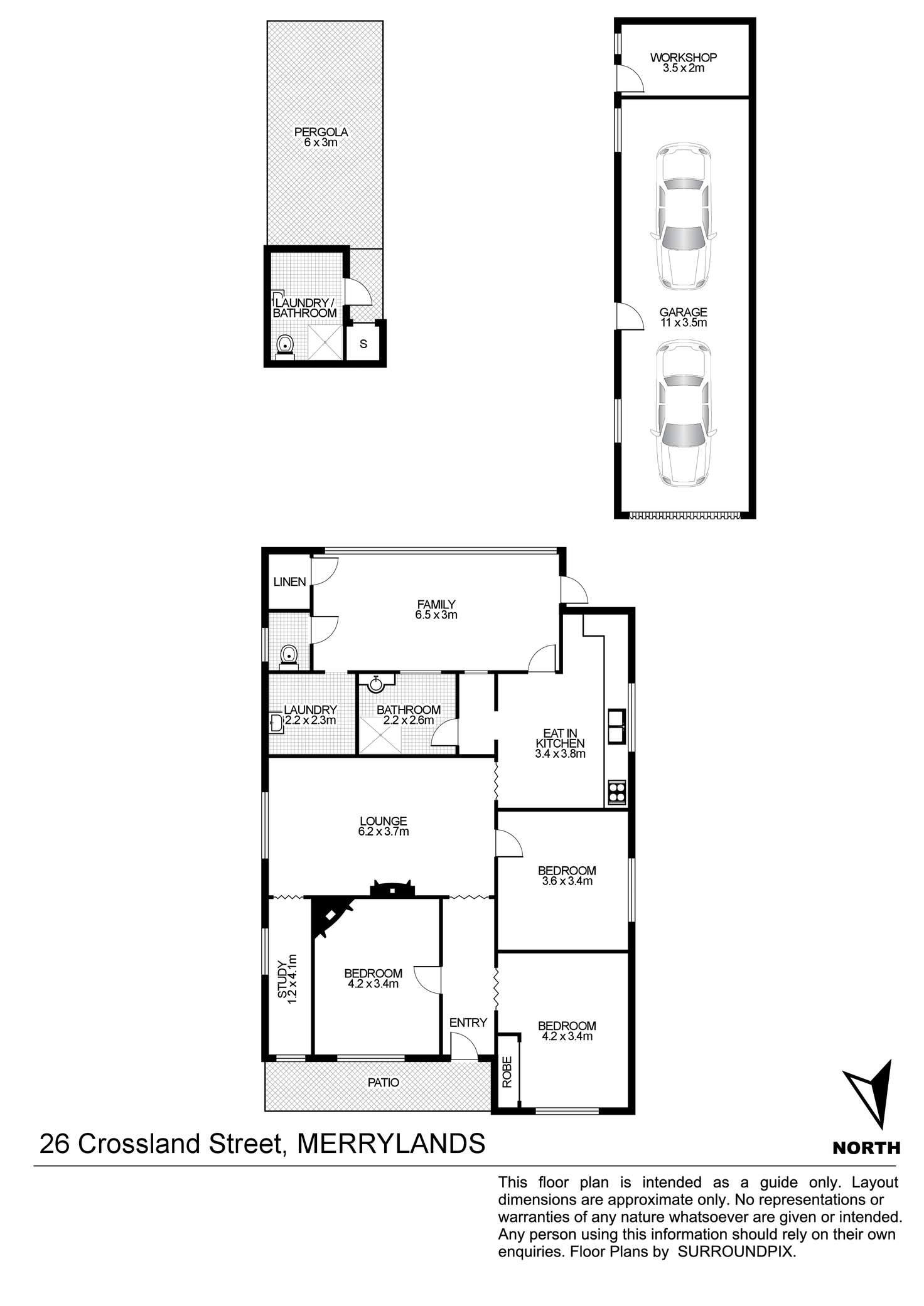 Floorplan of Homely house listing, 26 Crossland St, Merrylands NSW 2160