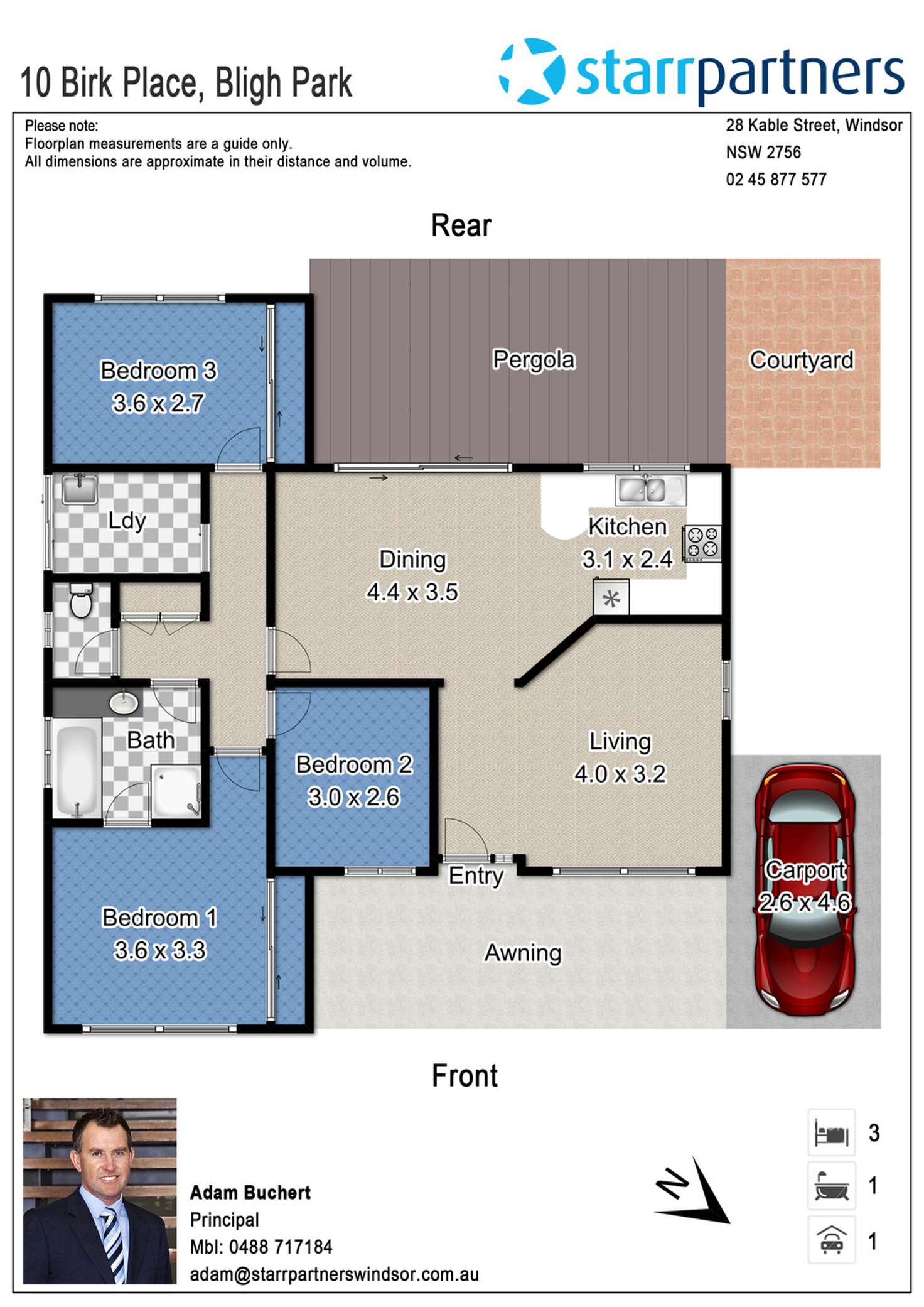 Floorplan of Homely house listing, 10 Birk Place, Bligh Park NSW 2756