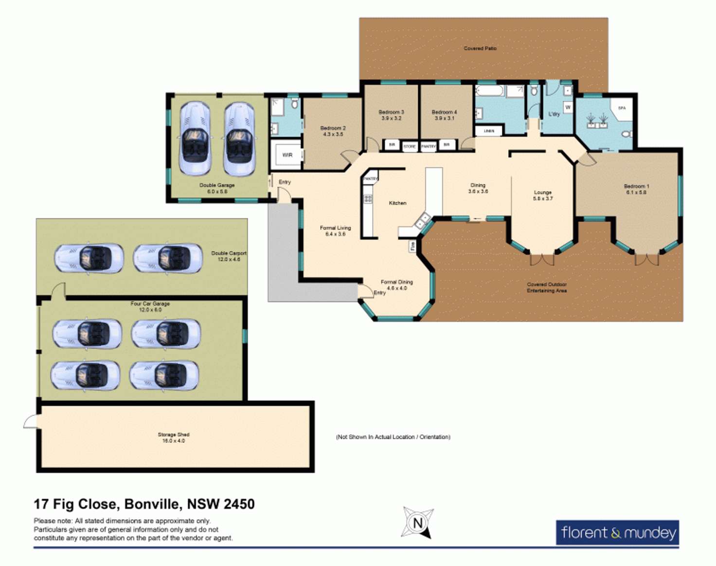 Floorplan of Homely acreageSemiRural listing, 17 Fig Close, Bonville NSW 2450