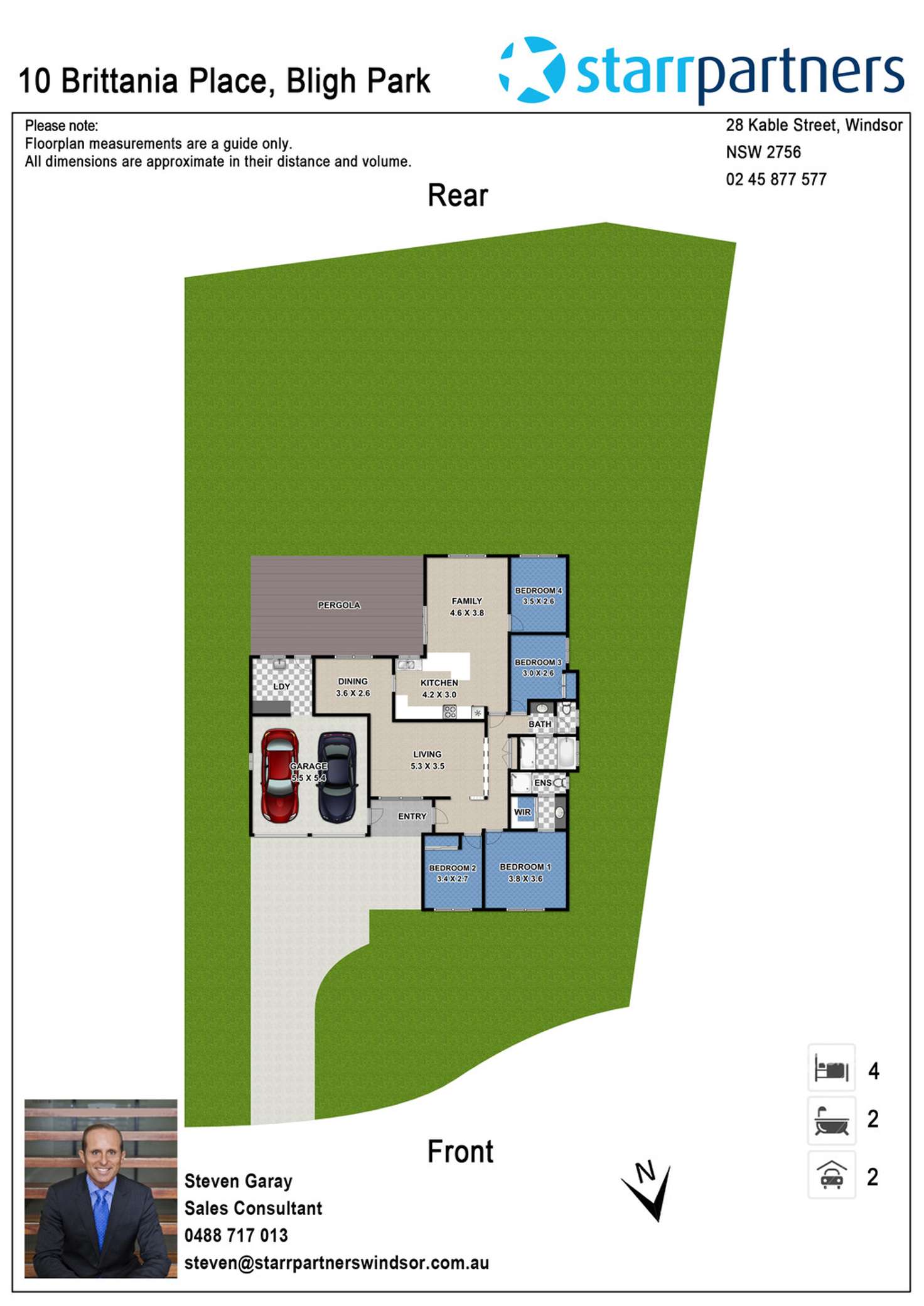 Floorplan of Homely house listing, 10 Brittania Place, Bligh Park NSW 2756