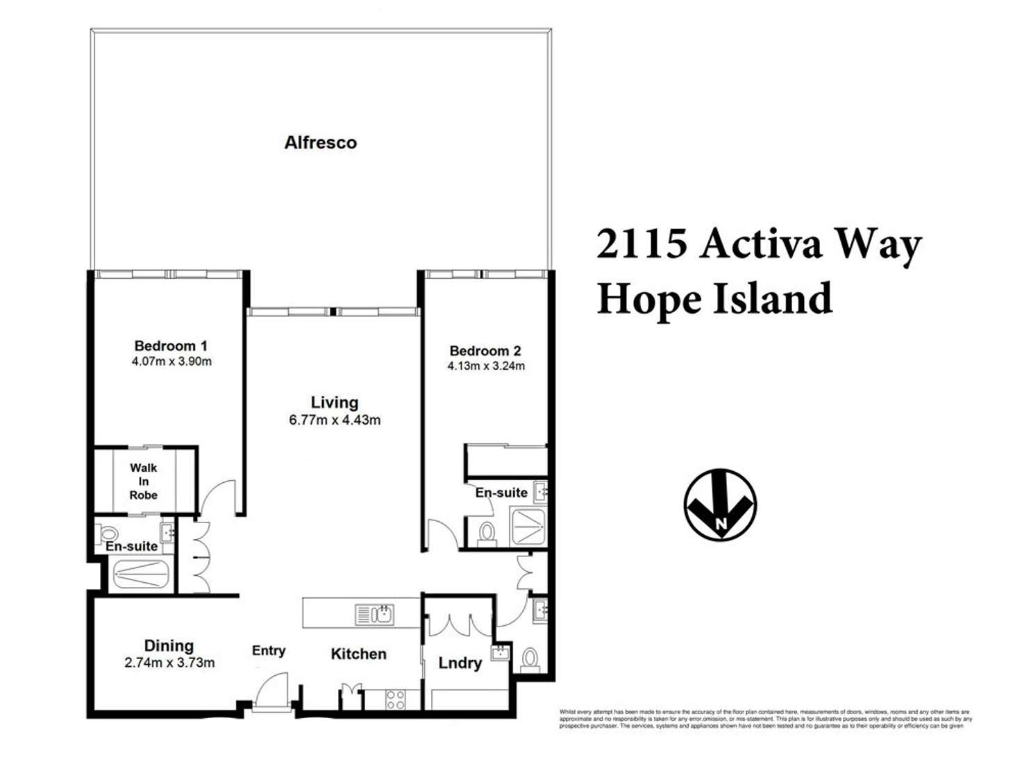 Floorplan of Homely unit listing, 2115/2 Activa Way, Hope Island QLD 4212