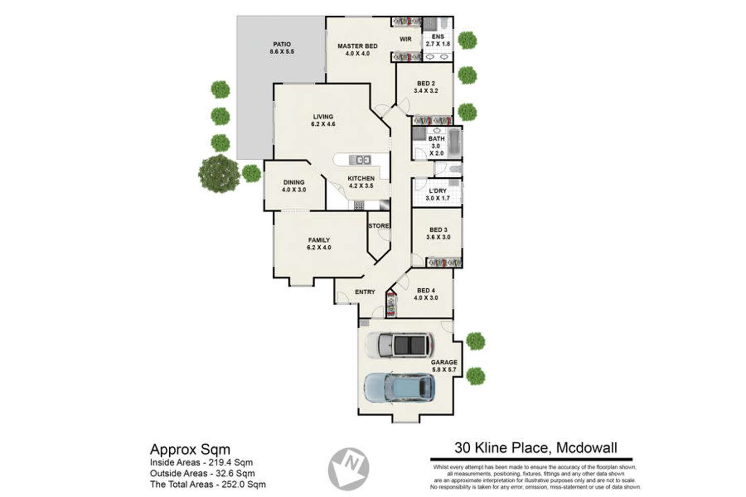 Floorplan of Homely house listing, 30 Kline Place, Mcdowall QLD 4053