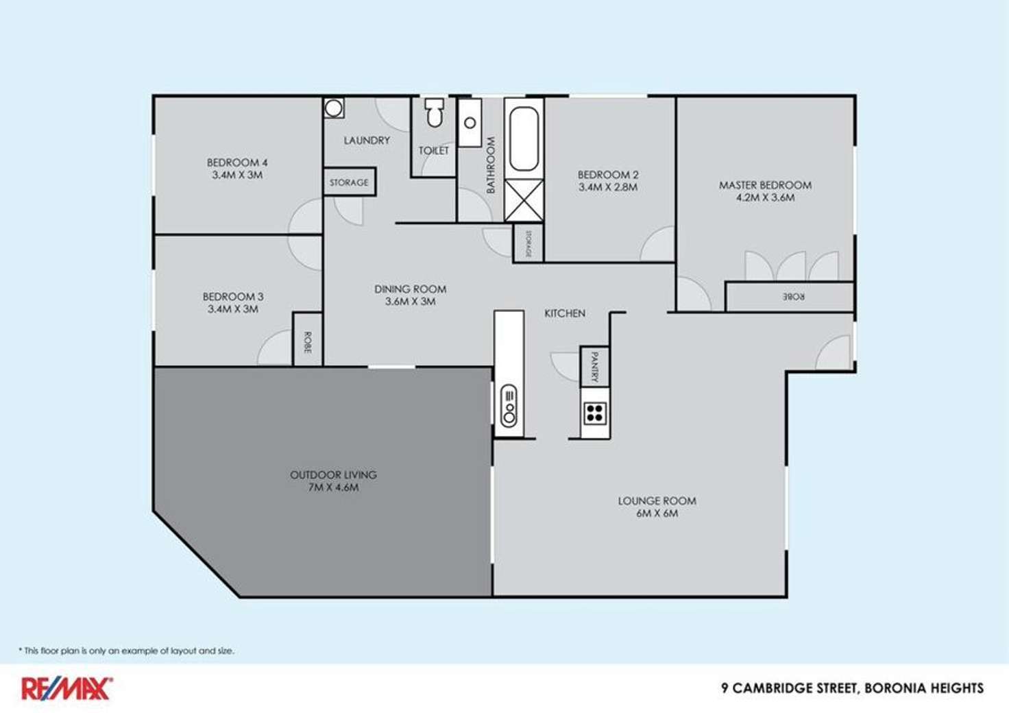 Floorplan of Homely house listing, 9 Cambridge street, Boronia Heights QLD 4124