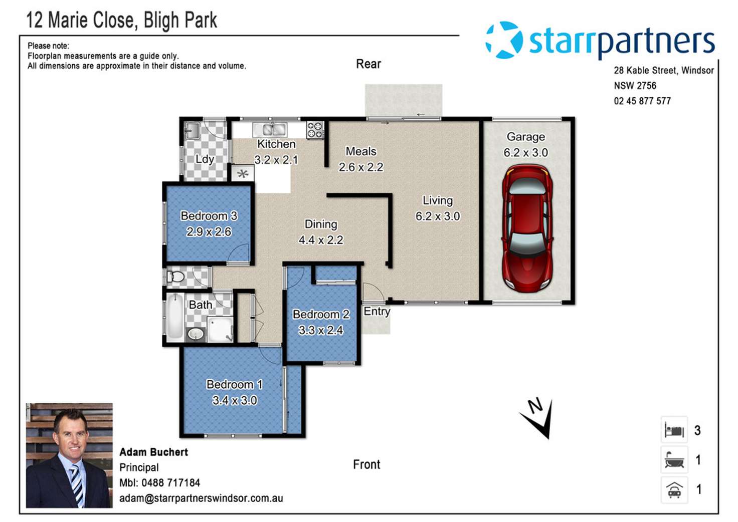 Floorplan of Homely house listing, 12 Marie Close, Bligh Park NSW 2756