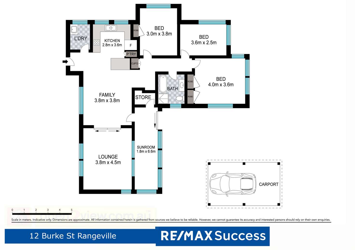 Floorplan of Homely house listing, 12 Burke Street, Rangeville QLD 4350
