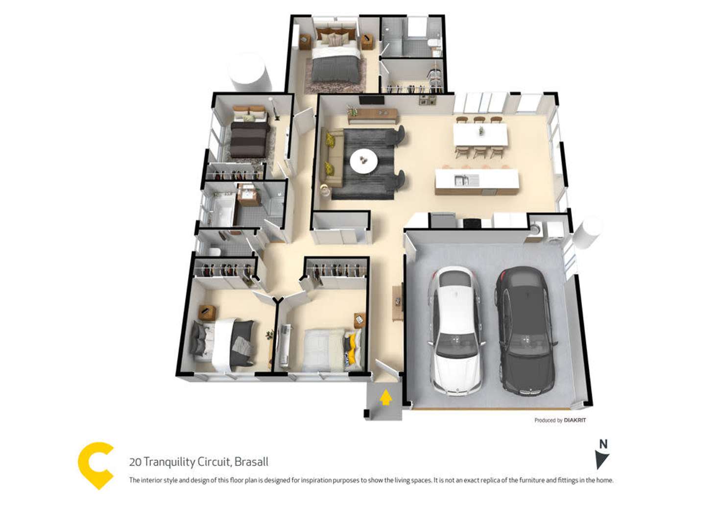 Floorplan of Homely house listing, 20 Tranquility Cct, Brassall QLD 4305