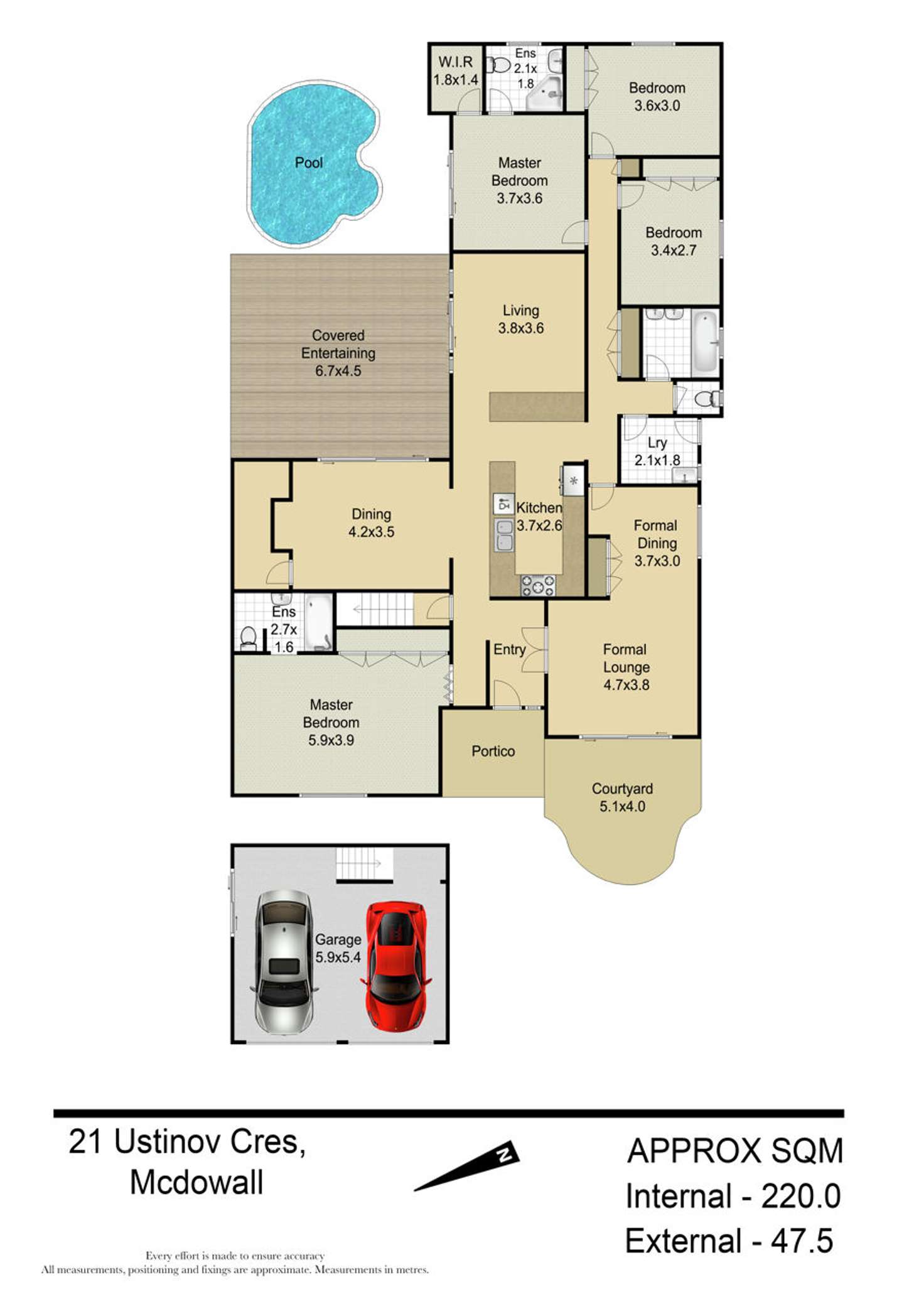 Floorplan of Homely house listing, 21 Ustinov Crescent, Mcdowall QLD 4053