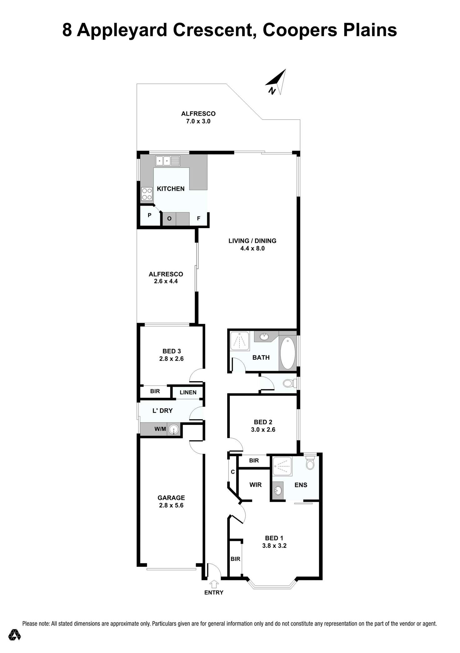 Floorplan of Homely house listing, 8 Appleyard Crescent, Coopers Plains QLD 4108