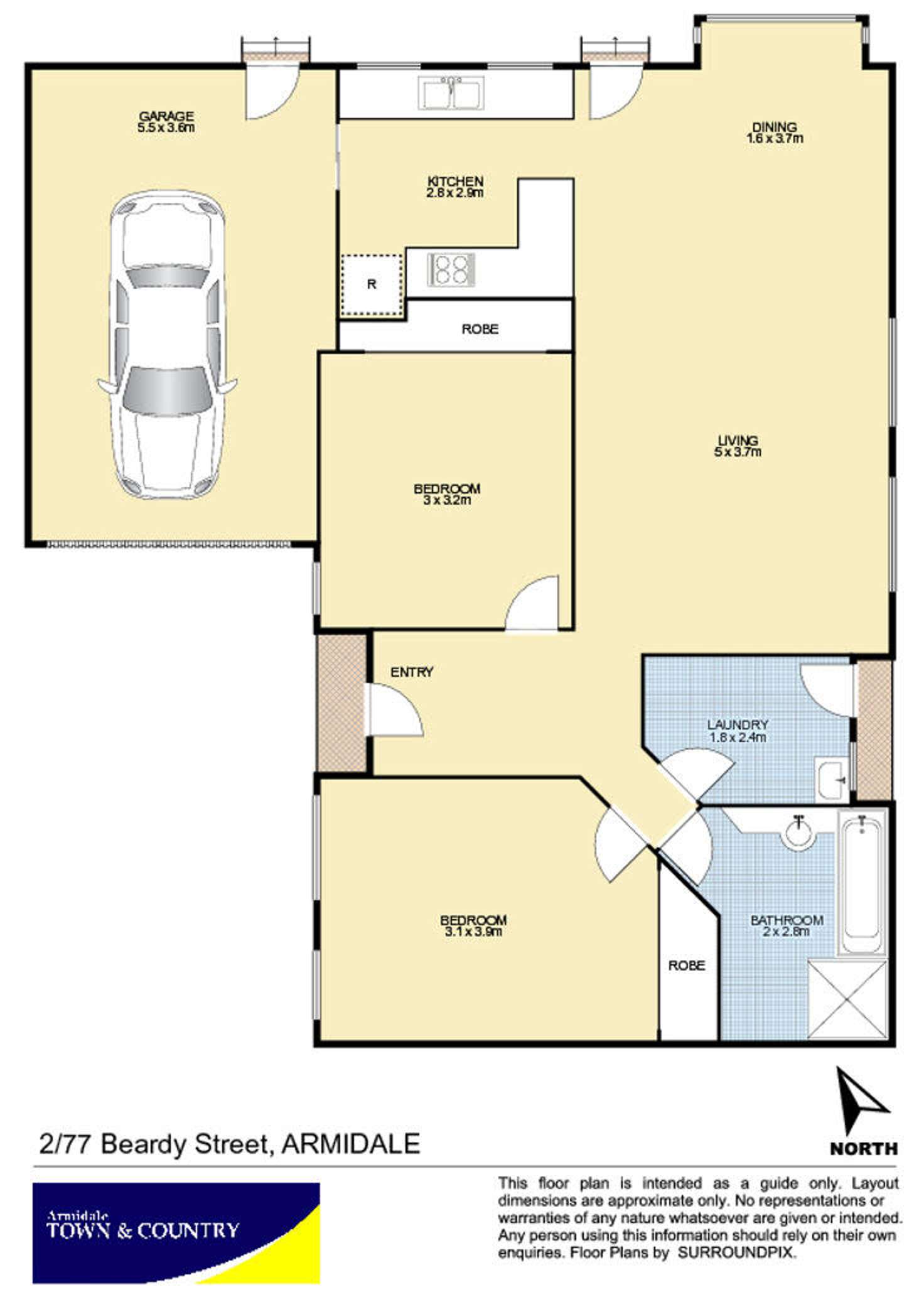 Floorplan of Homely house listing, 2/77 Beardy Street, Armidale NSW 2350