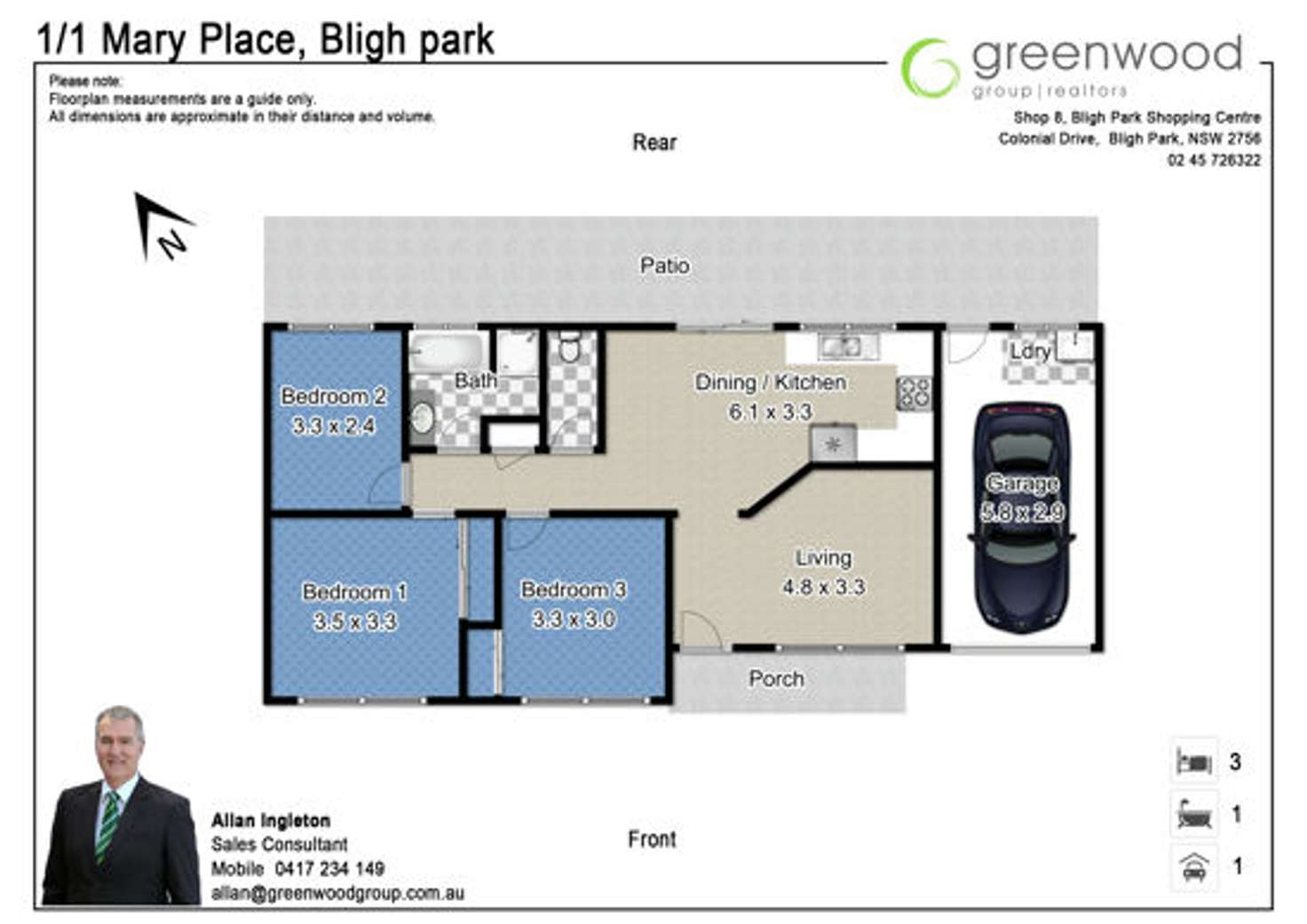 Floorplan of Homely house listing, 1 Mary Place, Bligh Park NSW 2756