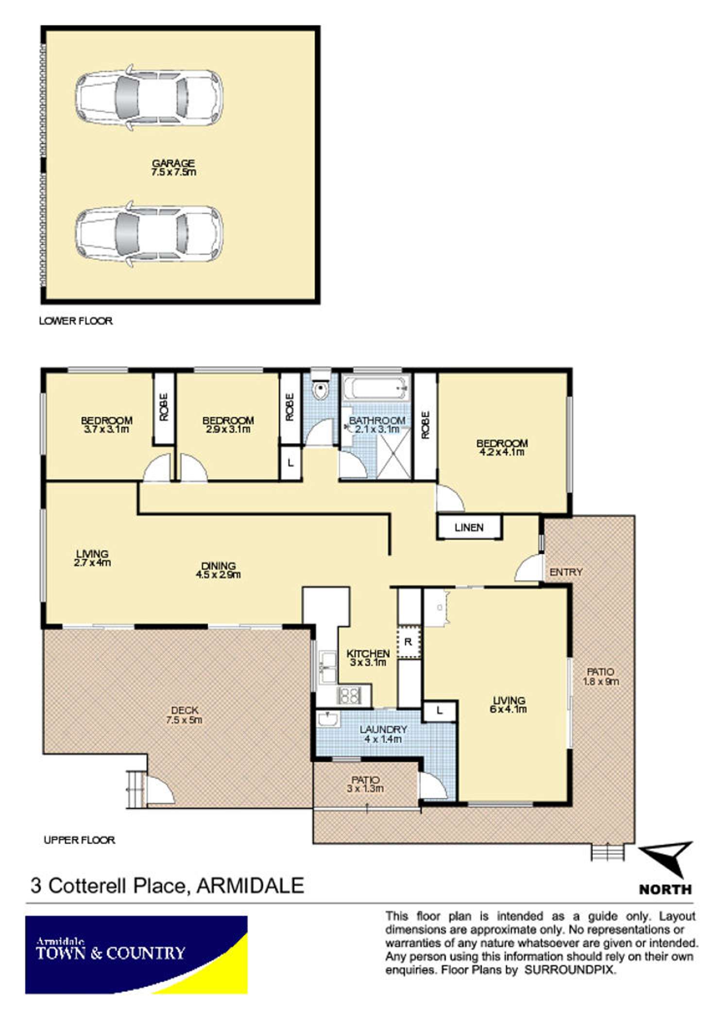 Floorplan of Homely house listing, 3 Cotterell Place, Armidale NSW 2350