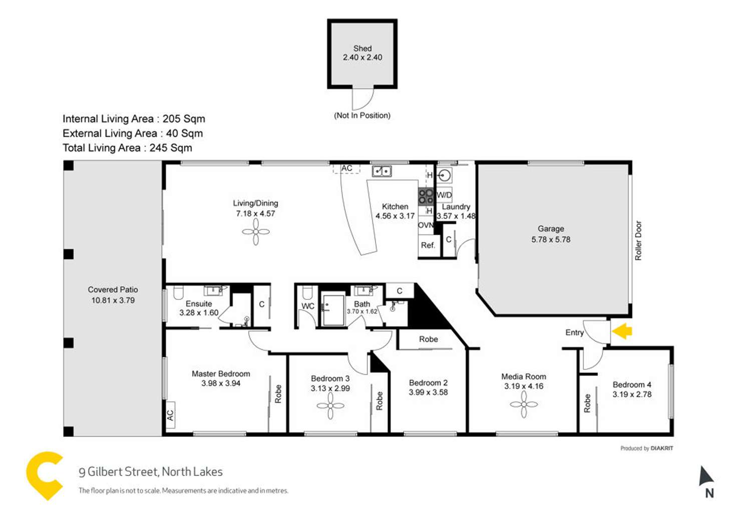 Floorplan of Homely house listing, 9 Gilbert Street, North Lakes QLD 4509