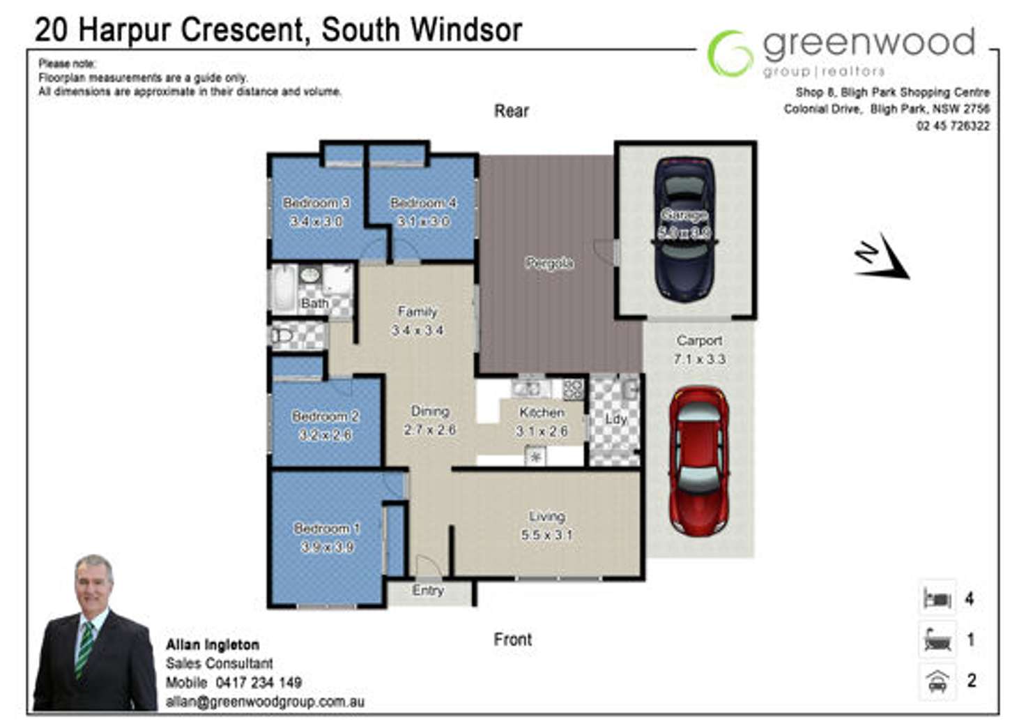Floorplan of Homely house listing, 20 Harpur Crescent, South Windsor NSW 2756