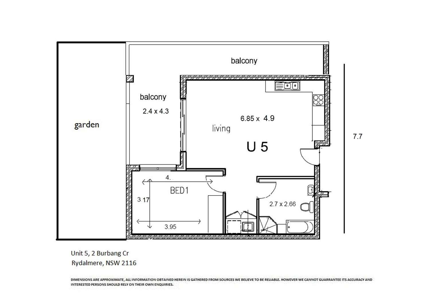 Floorplan of Homely unit listing, 5/2 Burbang Crescent, Rydalmere NSW 2116