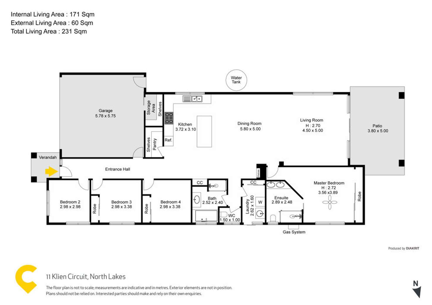 Floorplan of Homely house listing, 11 Klien Circuit, North Lakes QLD 4509