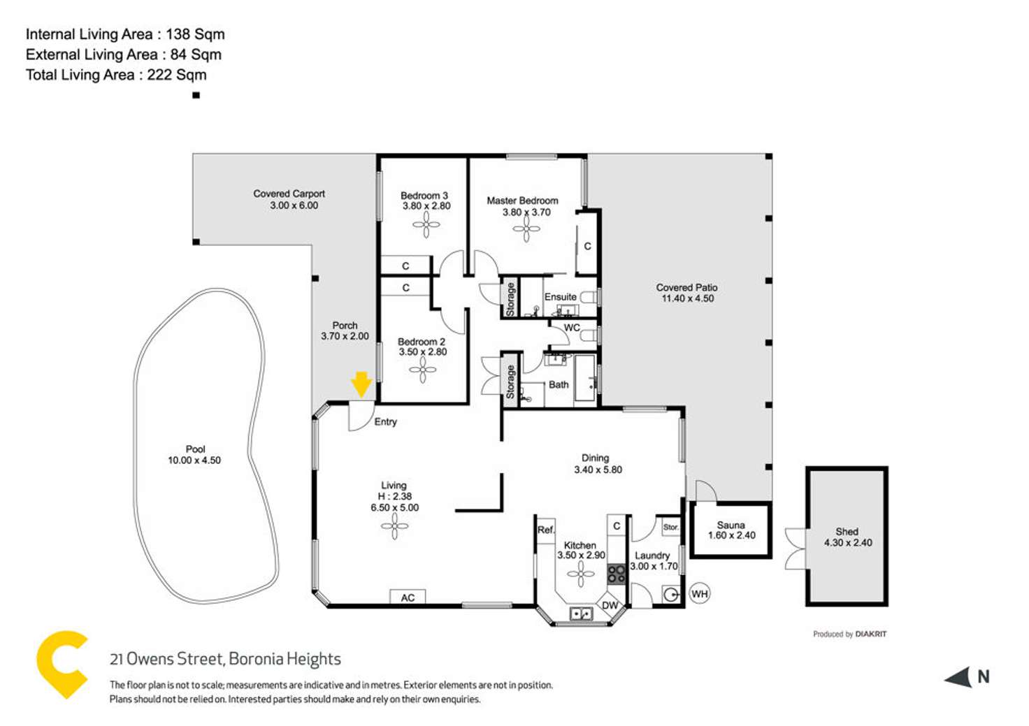 Floorplan of Homely house listing, 21 Owens Street, Boronia Heights QLD 4124