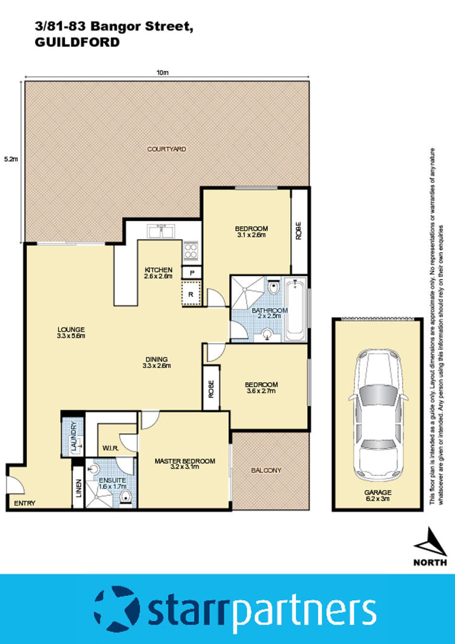 Floorplan of Homely unit listing, 3/81-83 Bangor Street, Guildford NSW 2161