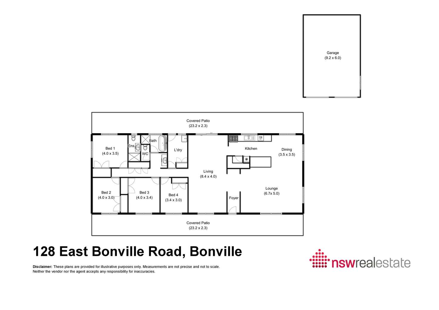 Floorplan of Homely acreageSemiRural listing, 128 East Bonville Road, Bonville NSW 2450