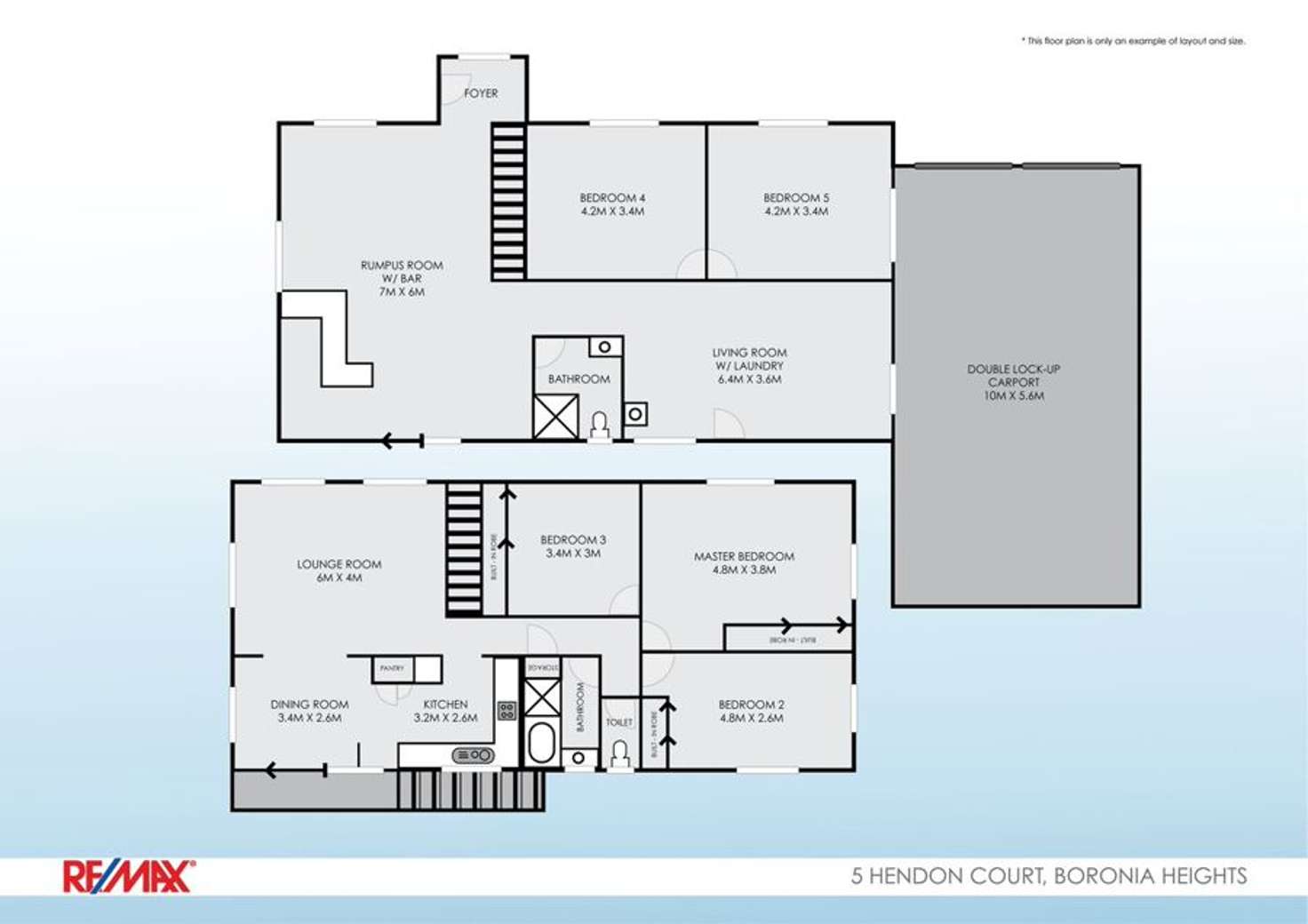 Floorplan of Homely house listing, 5 Hendon Ct, Boronia Heights QLD 4124