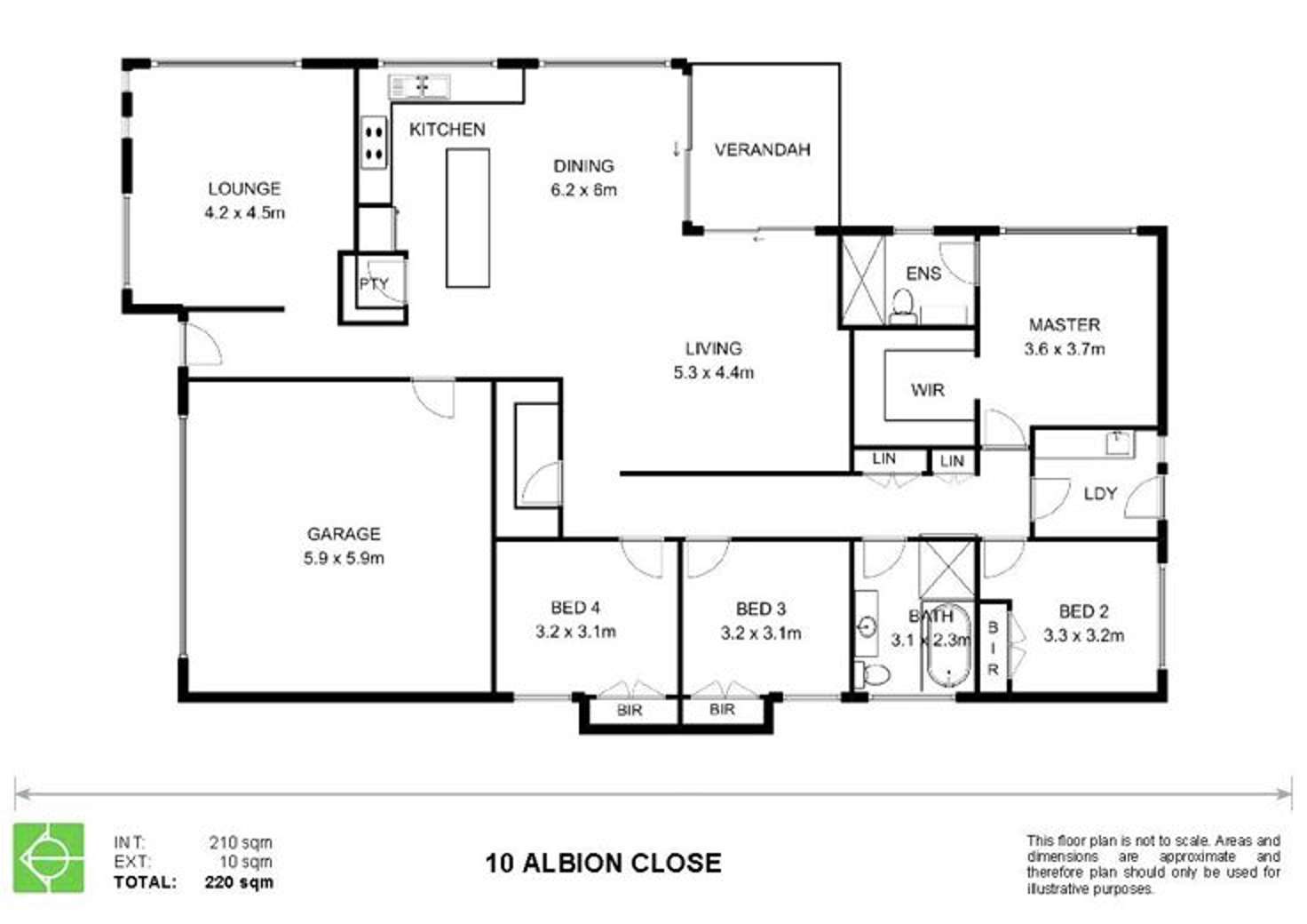 Floorplan of Homely house listing, 10 Albion Close, Armidale NSW 2350