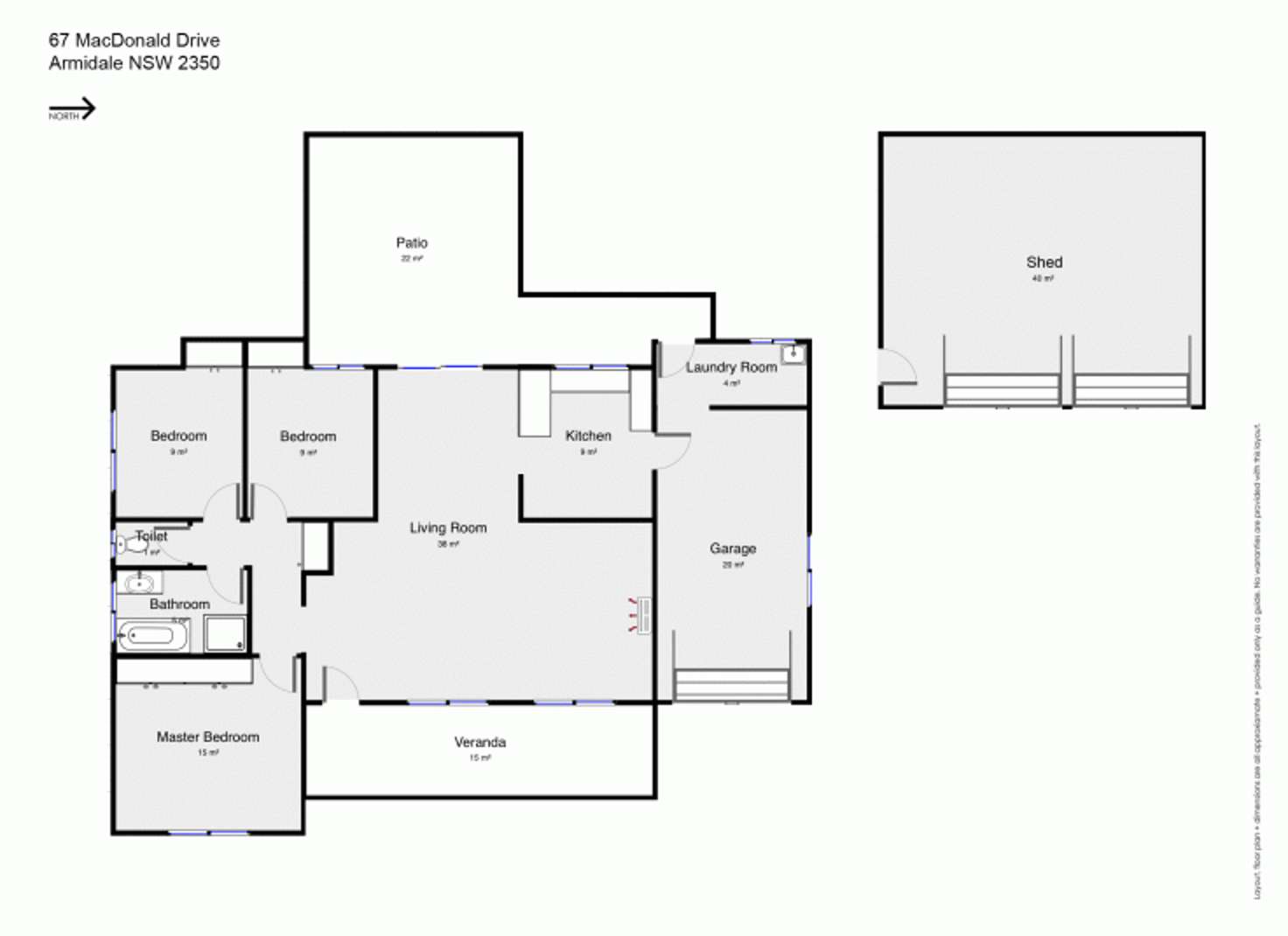 Floorplan of Homely house listing, 67 MacDonald Drive, Armidale NSW 2350