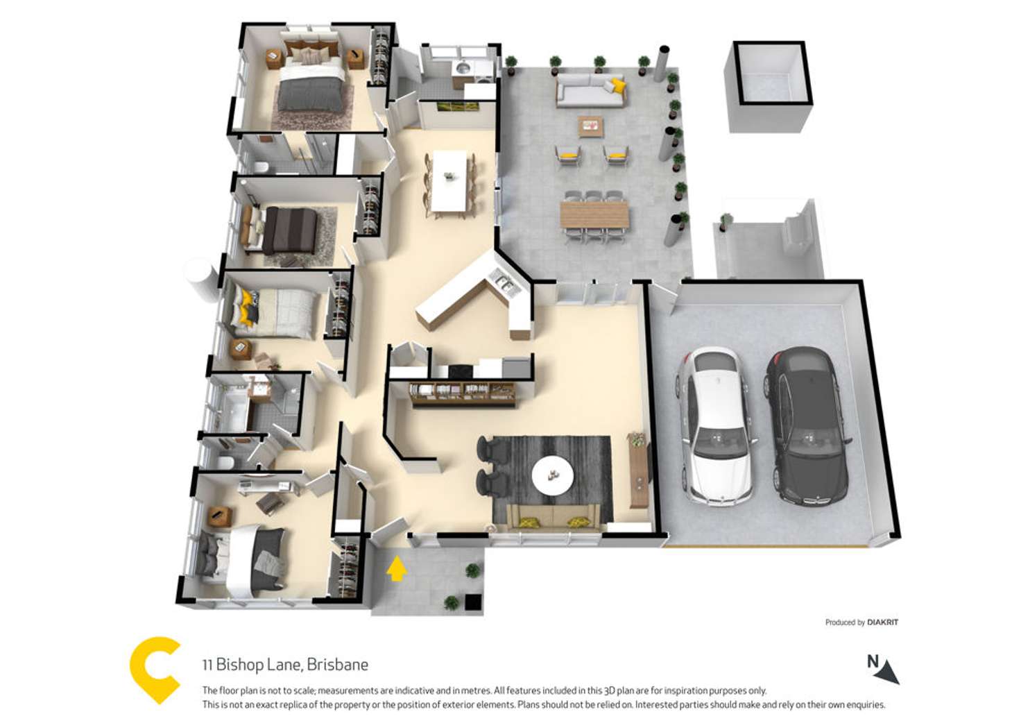 Floorplan of Homely house listing, 11 Bishop Lane, Bellmere QLD 4510