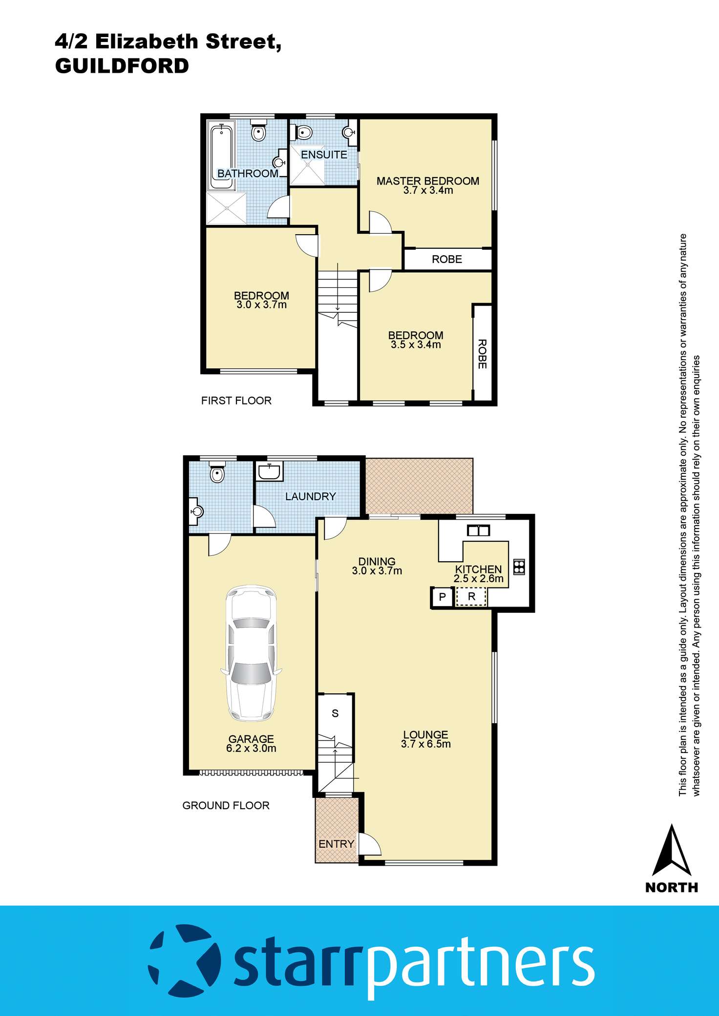 Floorplan of Homely townhouse listing, 4/2-4 Elizabeth Street, Guildford NSW 2161