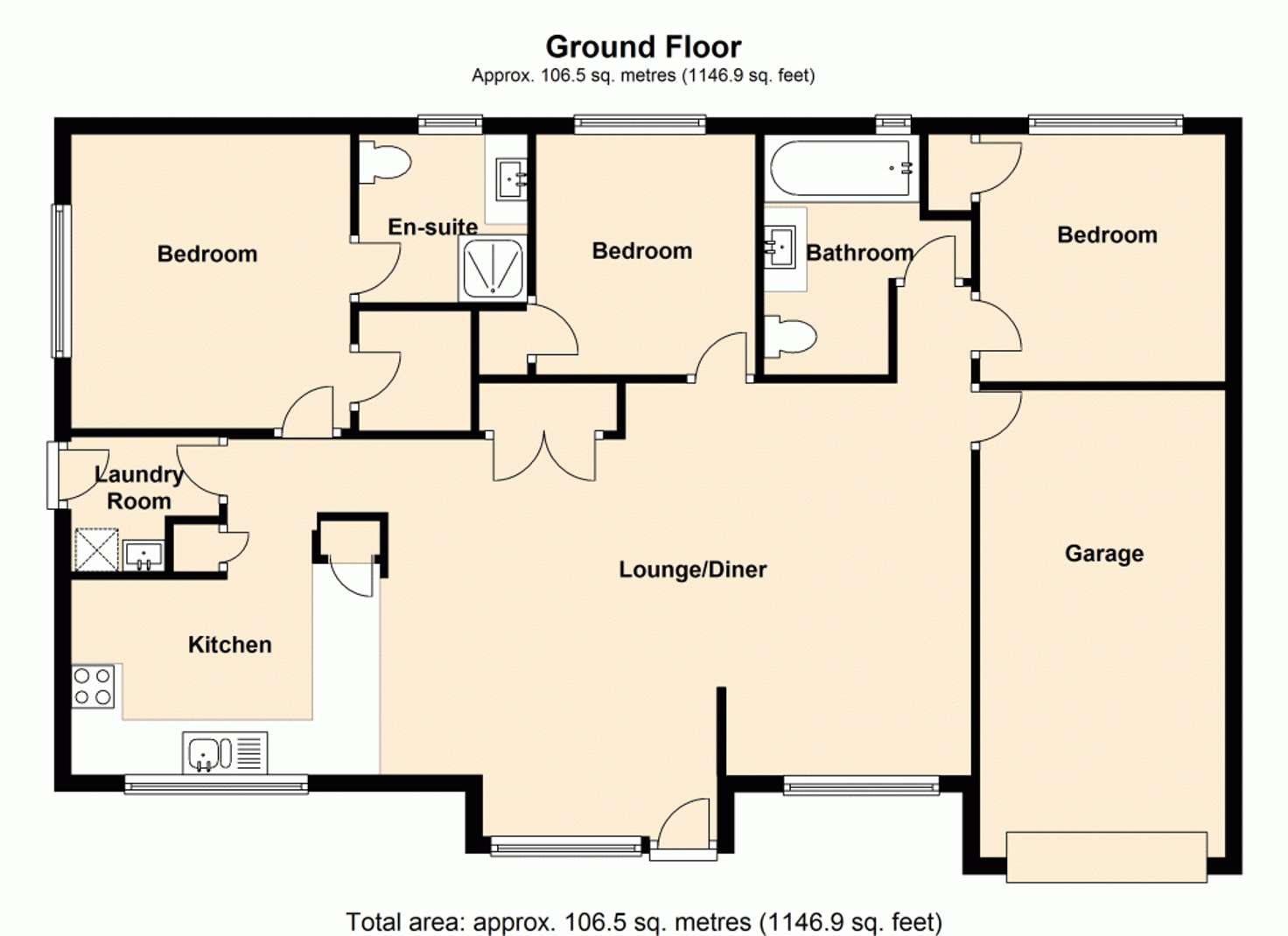 Floorplan of Homely unit listing, 2/1 Lady Bowen Parade, Rothwell QLD 4022