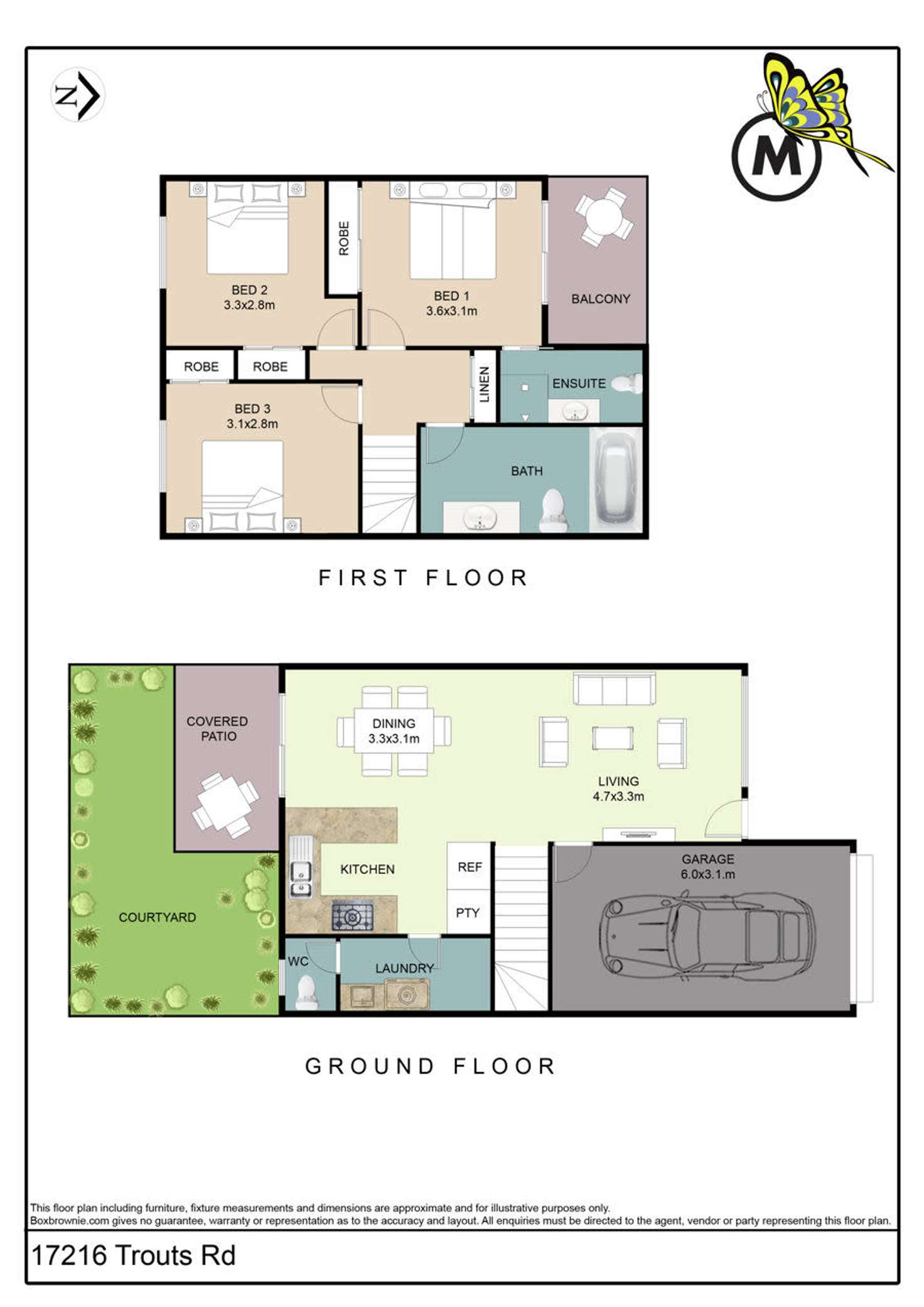 Floorplan of Homely townhouse listing, 17/216 Trouts Road, Mcdowall QLD 4053