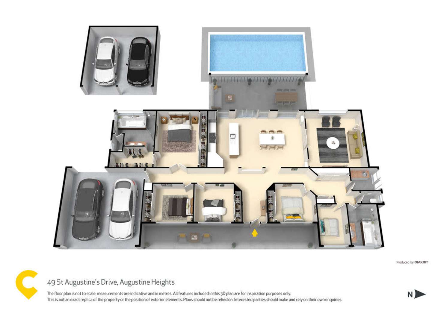 Floorplan of Homely house listing, 49 St Augustines Drive, Augustine Heights QLD 4300
