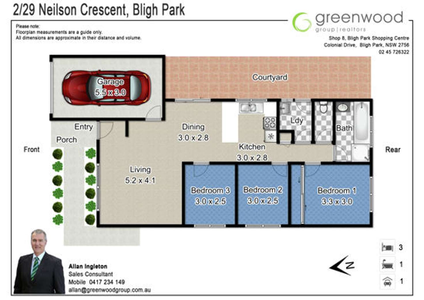 Floorplan of Homely house listing, 2/29 Neilson Cres, Bligh Park NSW 2756