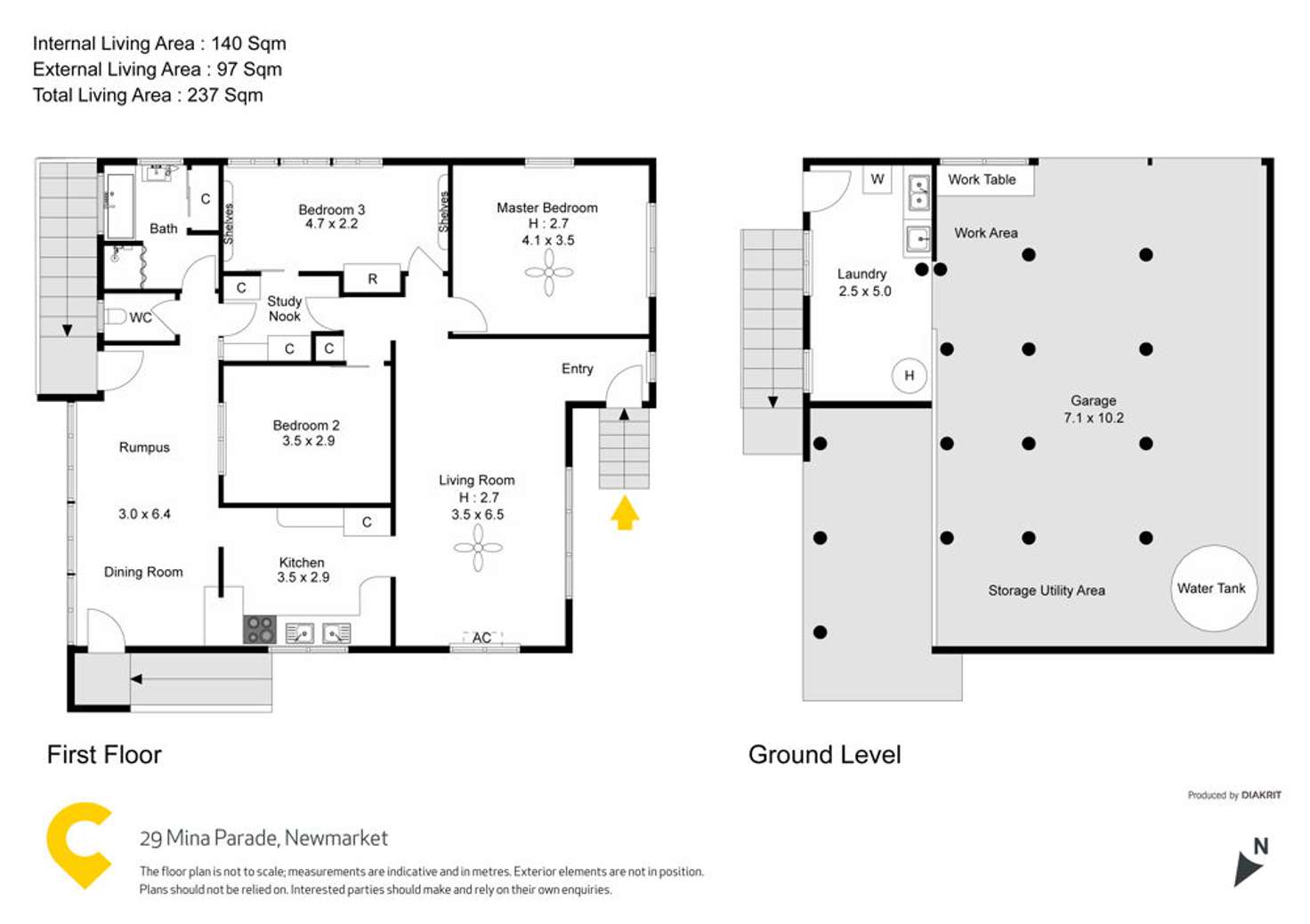 Floorplan of Homely house listing, 29 Mina Pde, Newmarket QLD 4051