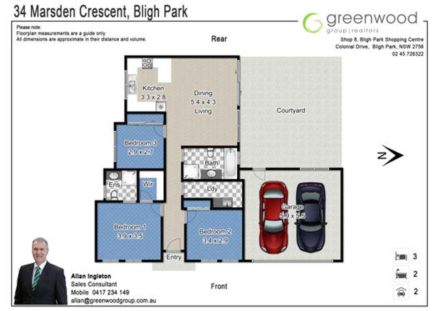 Floorplan of Homely house listing, 34 Marsden Crescent, Bligh Park NSW 2756