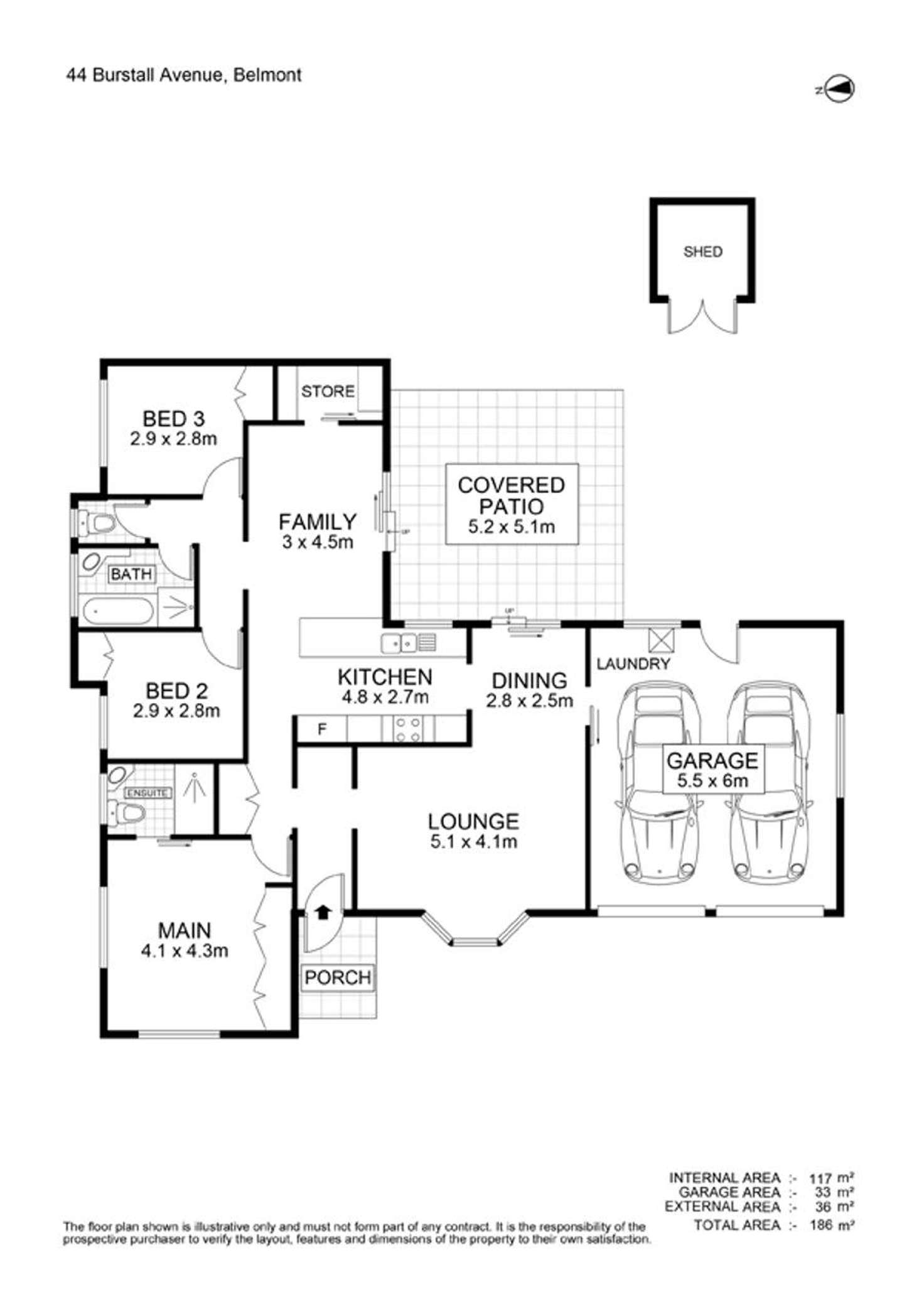 Floorplan of Homely house listing, 44 Burstall Ave, Belmont QLD 4153