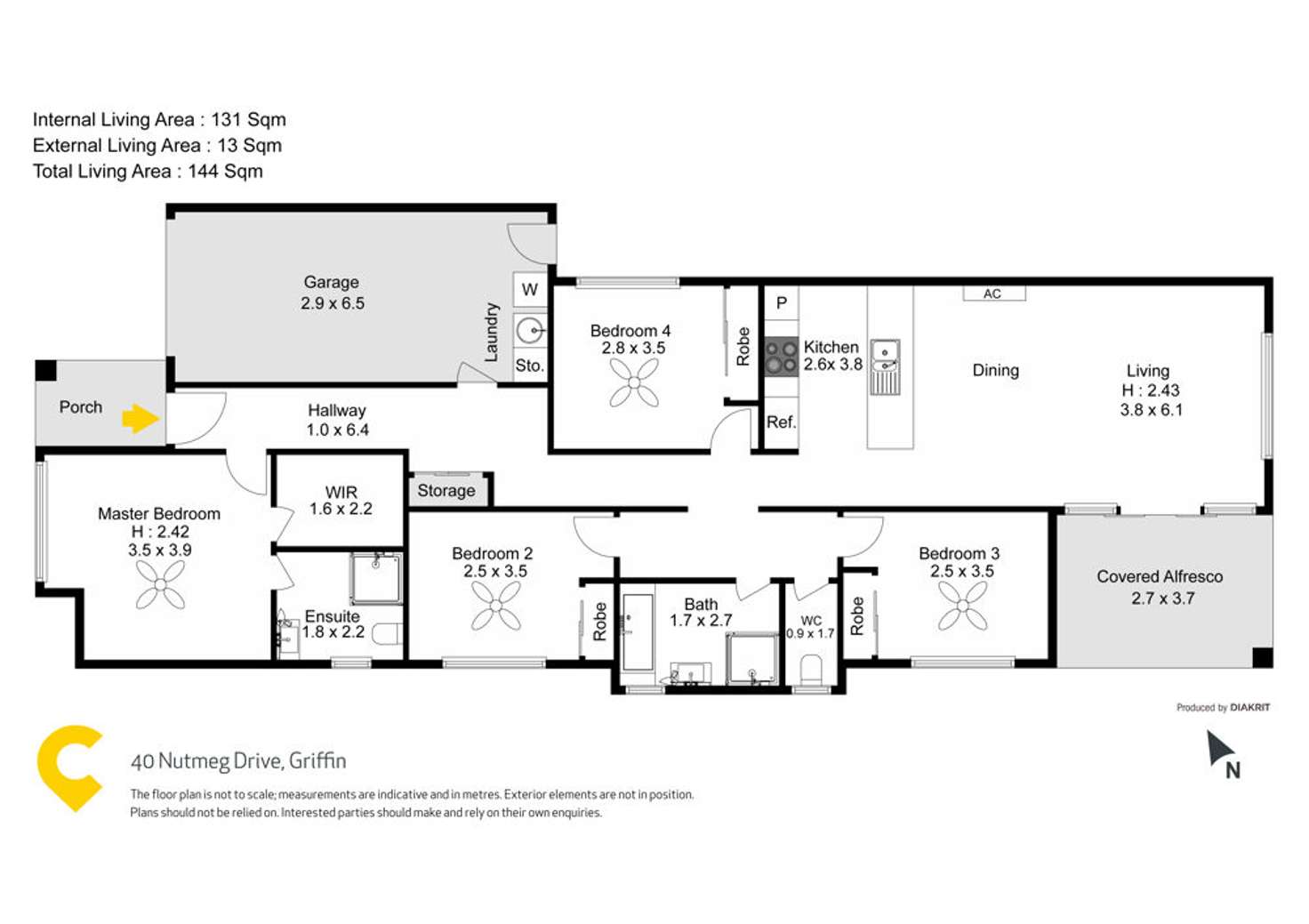 Floorplan of Homely house listing, 40 Nutmeg Drive, Griffin QLD 4503