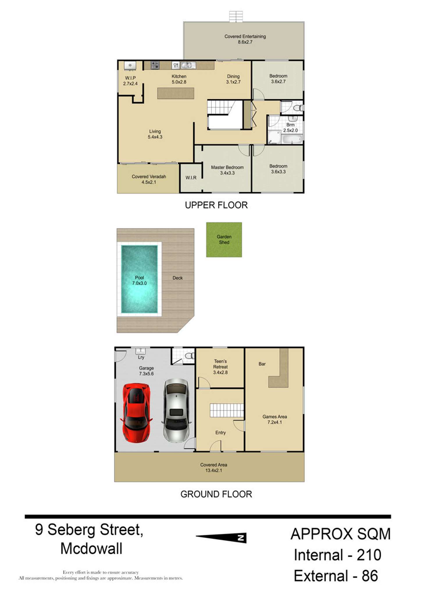 Floorplan of Homely house listing, 9 Seberg Street, Mcdowall QLD 4053