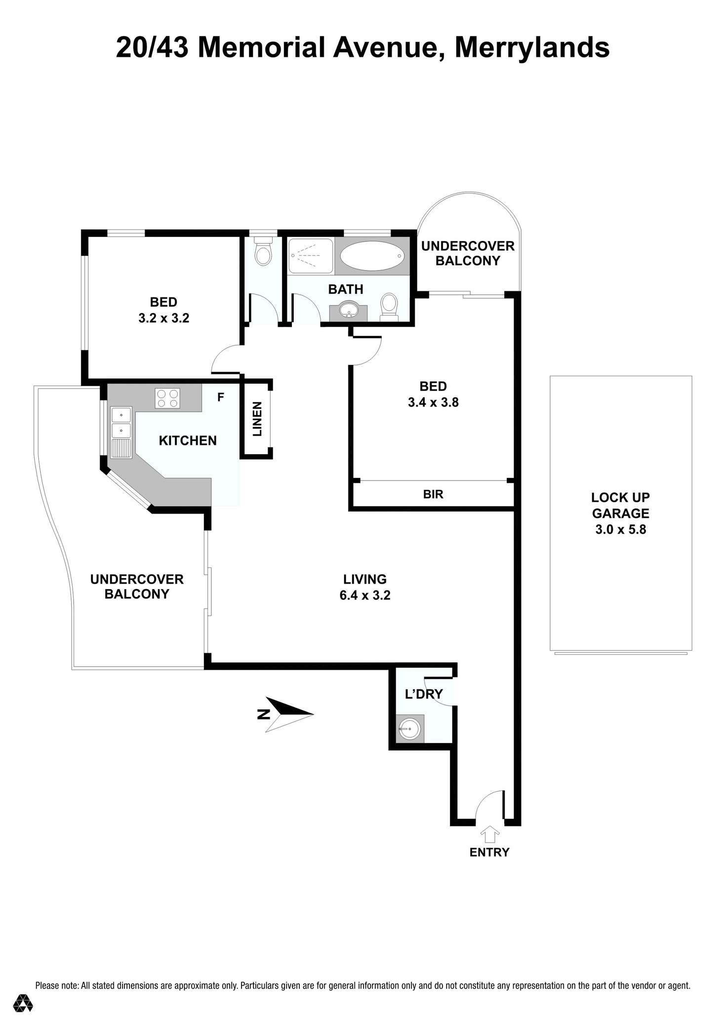 Floorplan of Homely unit listing, 20/43-49 Memorial Avenue, Merrylands NSW 2160