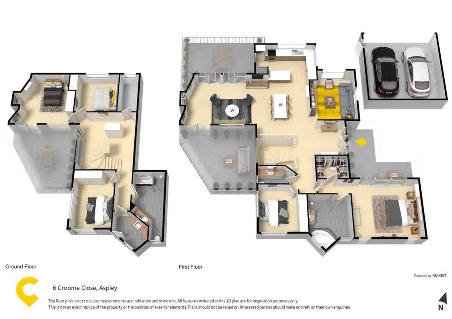 Floorplan of Homely house listing, 6 Croome Close, Aspley QLD 4034