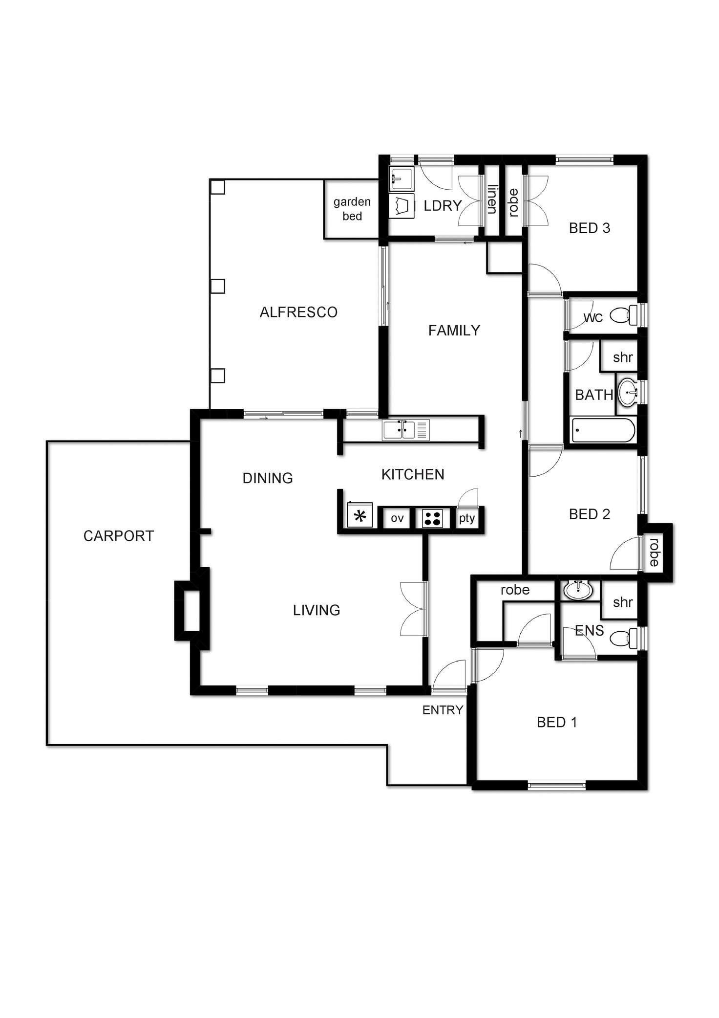 Floorplan of Homely house listing, 6 Lakeview Place, Bibra Lake WA 6163