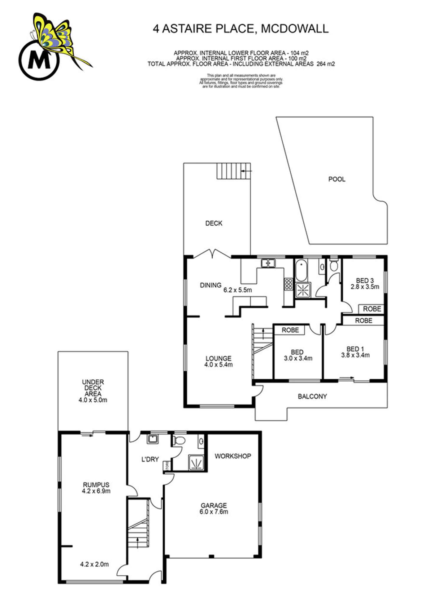 Floorplan of Homely house listing, 4 Astaire Place, Mcdowall QLD 4053