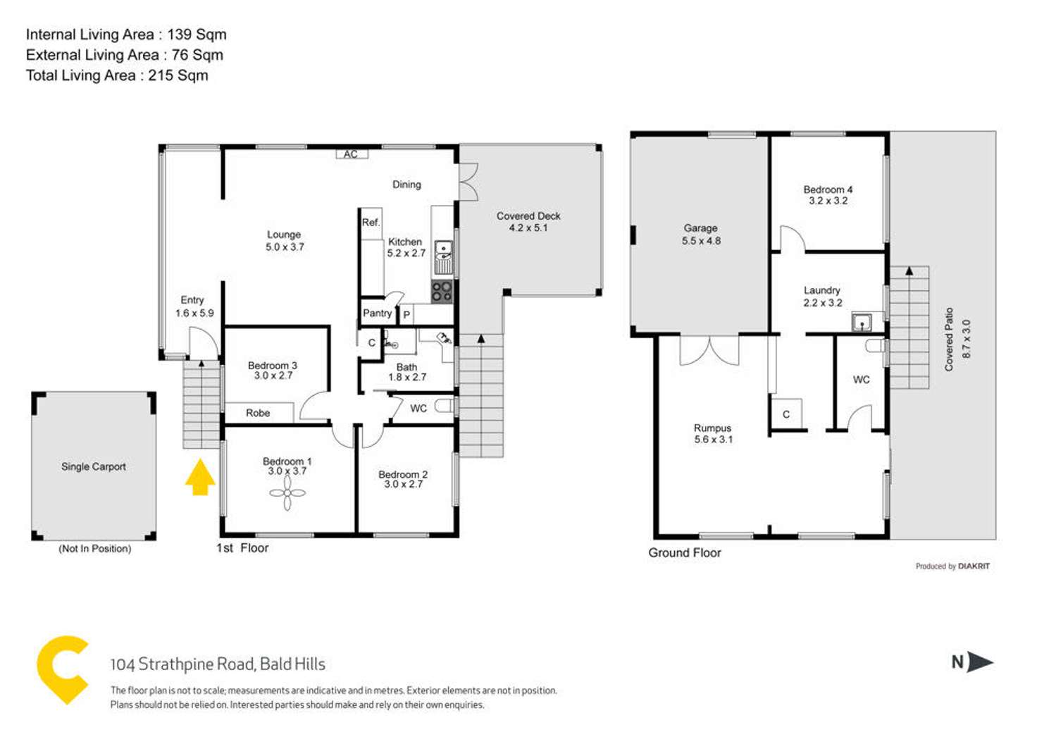 Floorplan of Homely house listing, 104 Strathpine Road, Bald Hills QLD 4036