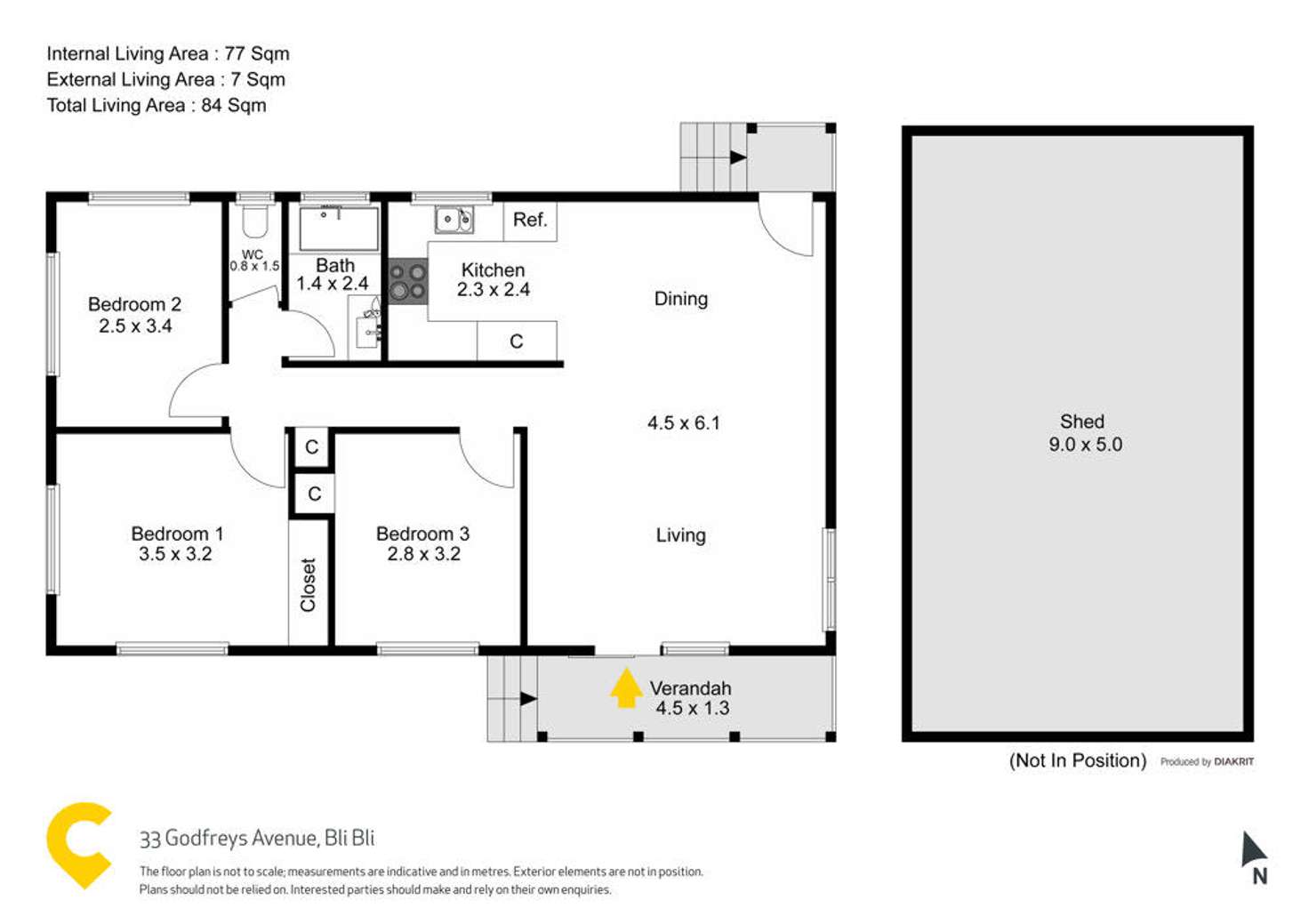 Floorplan of Homely house listing, 33 Godfreys Avenue, Bli Bli QLD 4560