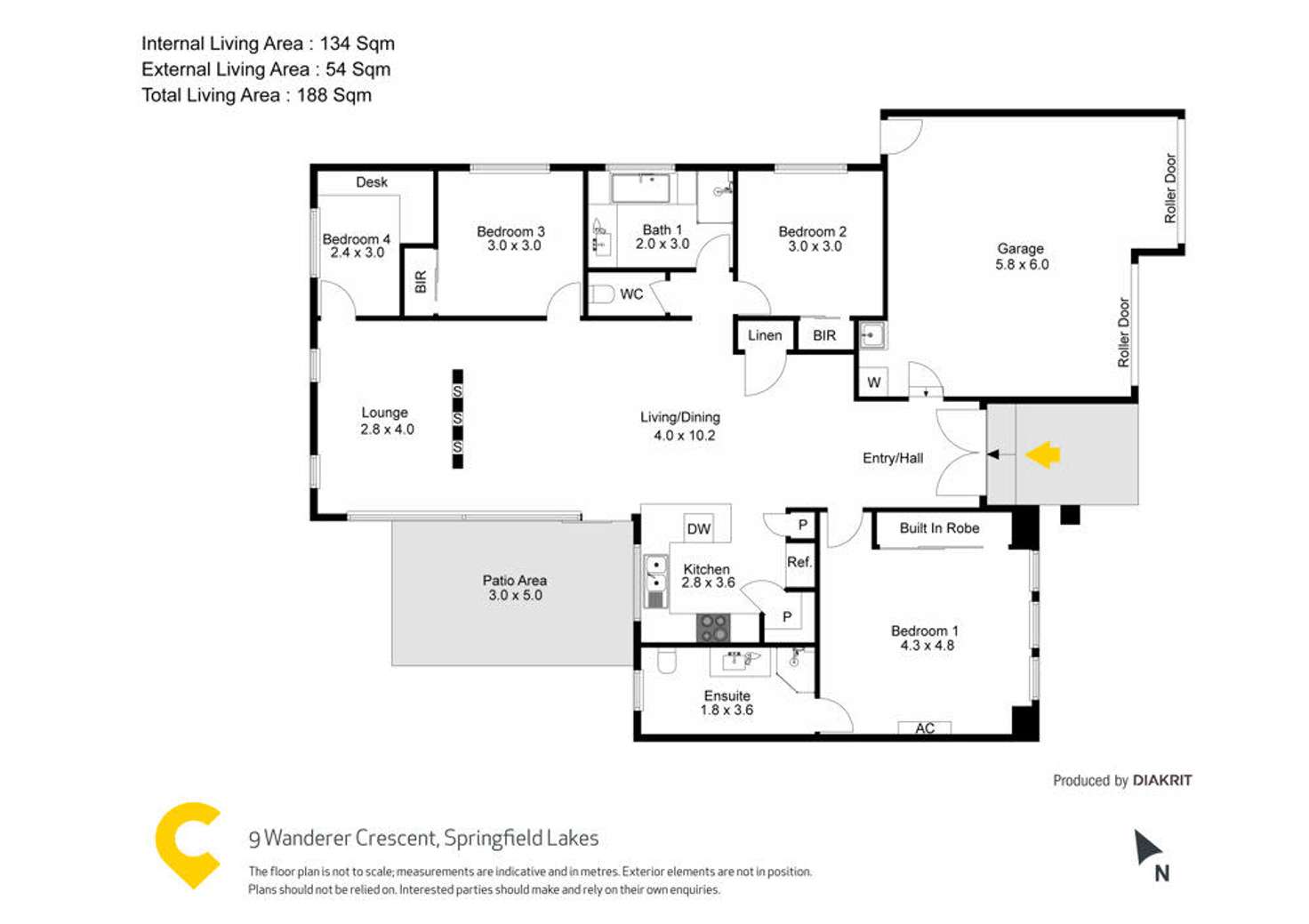 Floorplan of Homely house listing, 9 Wanderer Crescent, Springfield Lakes QLD 4300