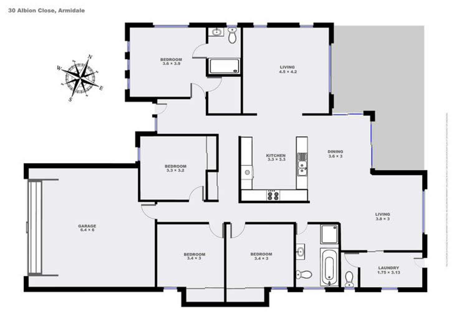 Floorplan of Homely house listing, 30 Albion Close, Armidale NSW 2350