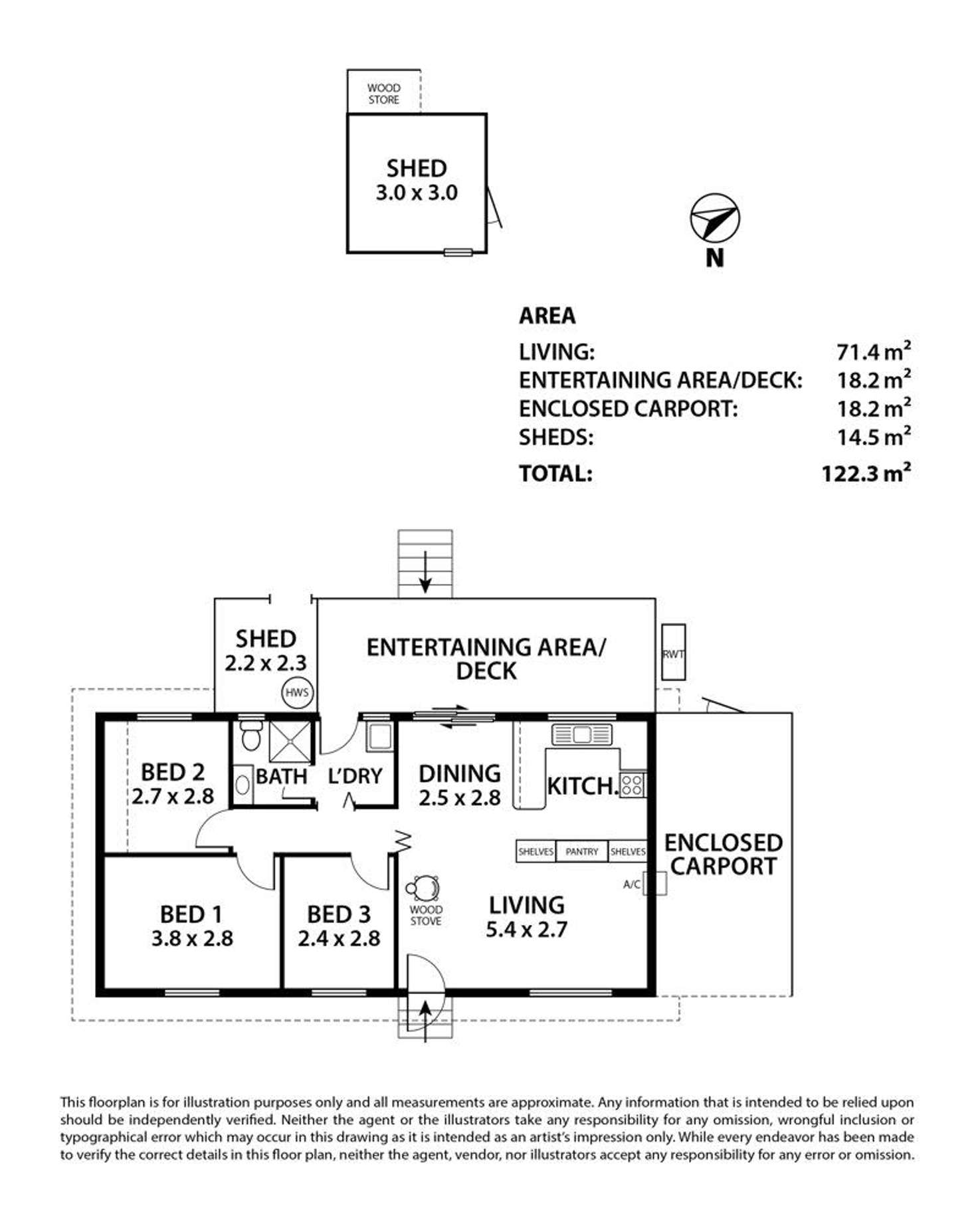 Floorplan of Homely house listing, 14 Bayview Road, Clayton SA 5256