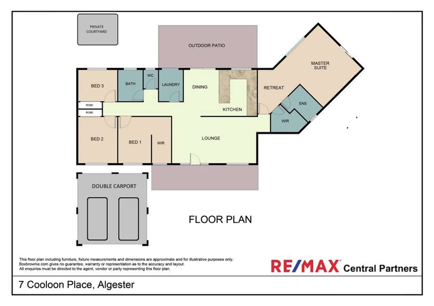 Floorplan of Homely house listing, 7 Cooloon Place, Algester QLD 4115