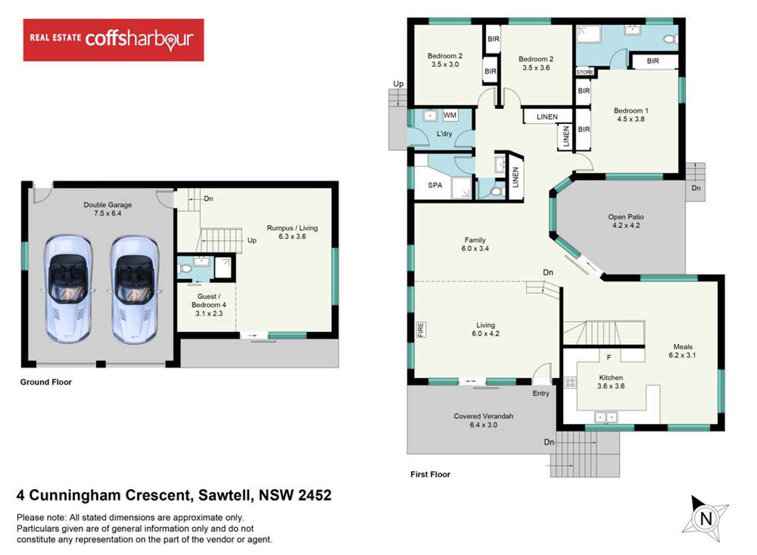 Floorplan of Homely house listing, 4 Cunningham Crescent, Sawtell NSW 2452