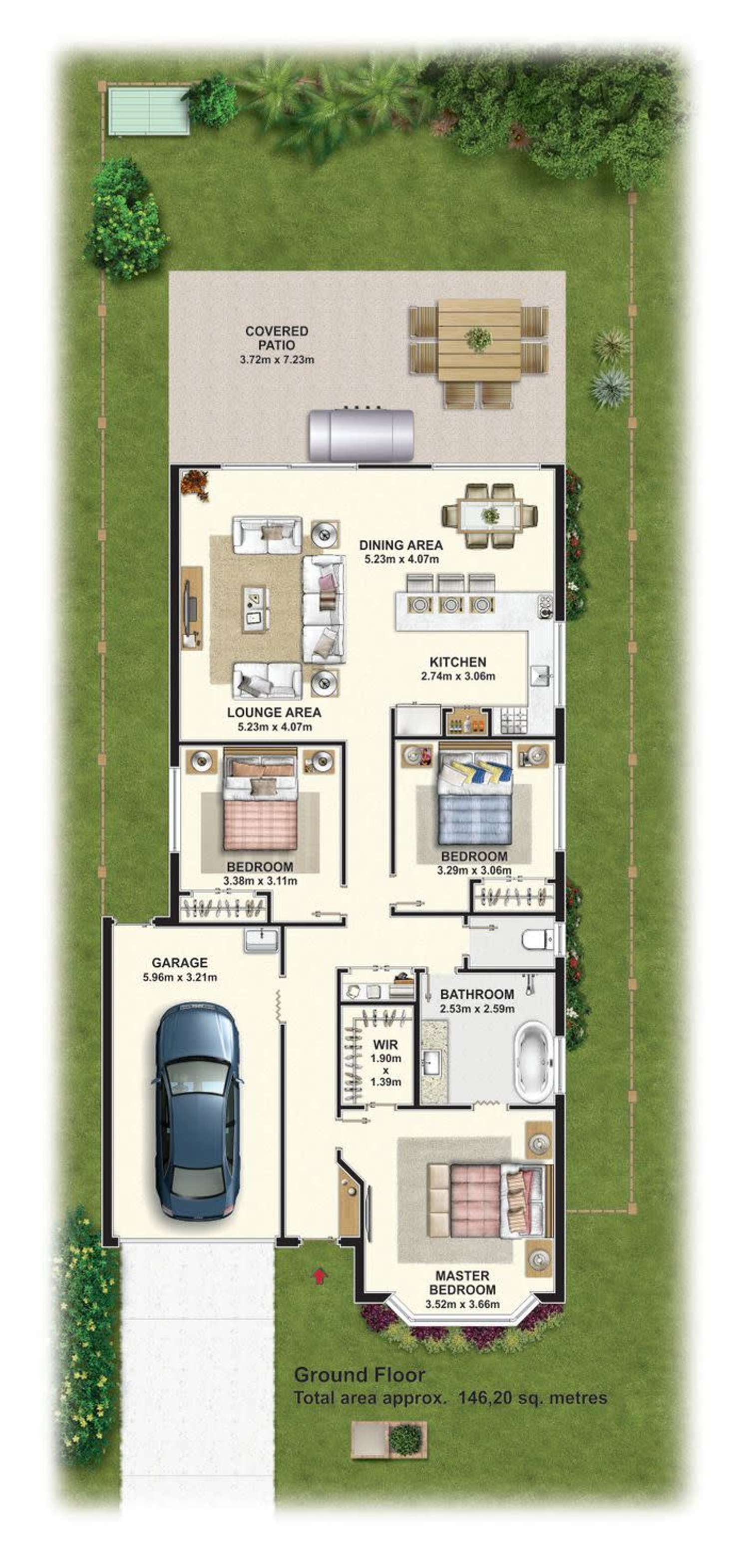 Floorplan of Homely house listing, 19 Dampier Cr, Forest Lake QLD 4078