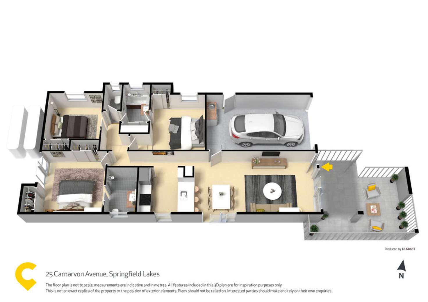 Floorplan of Homely house listing, 25 Carnarvon Avenue, Springfield Lakes QLD 4300