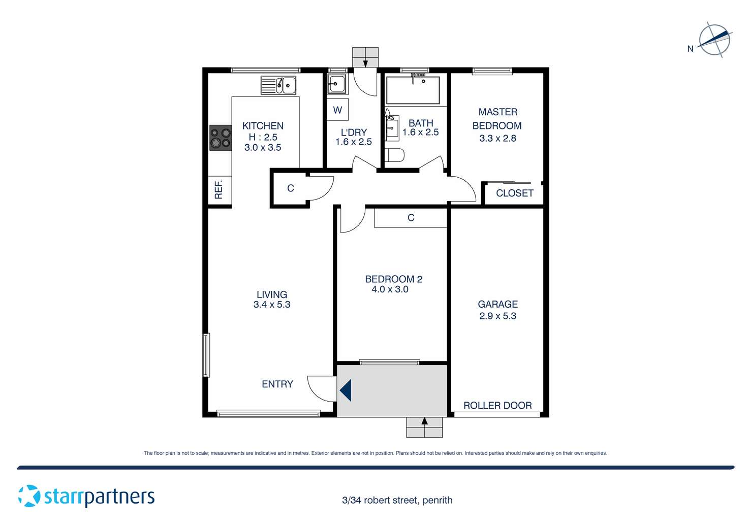 Floorplan of Homely villa listing, 3/34 Robert Street, Penrith NSW 2750